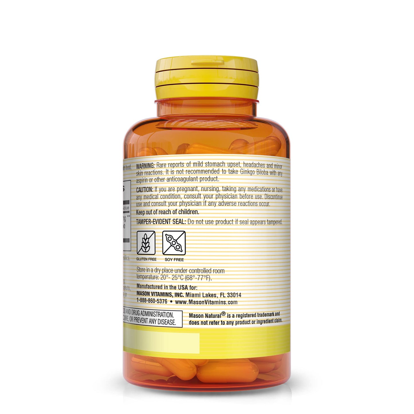 Mason Natural Ginkgo Biloba Capsule 120 Capsules