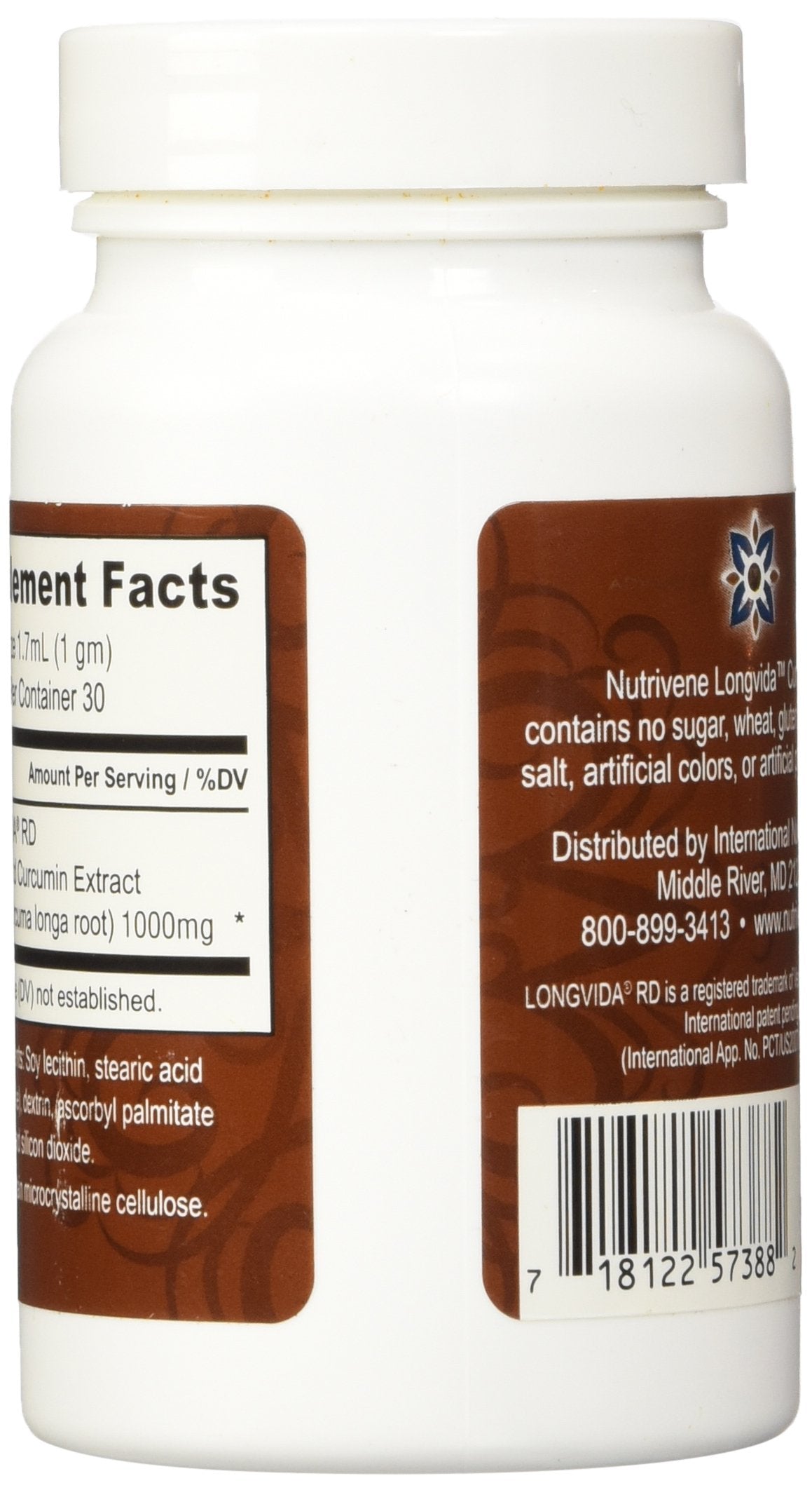 Nutrivene Curcumin Longvida Powder, 1.05 Ounce
