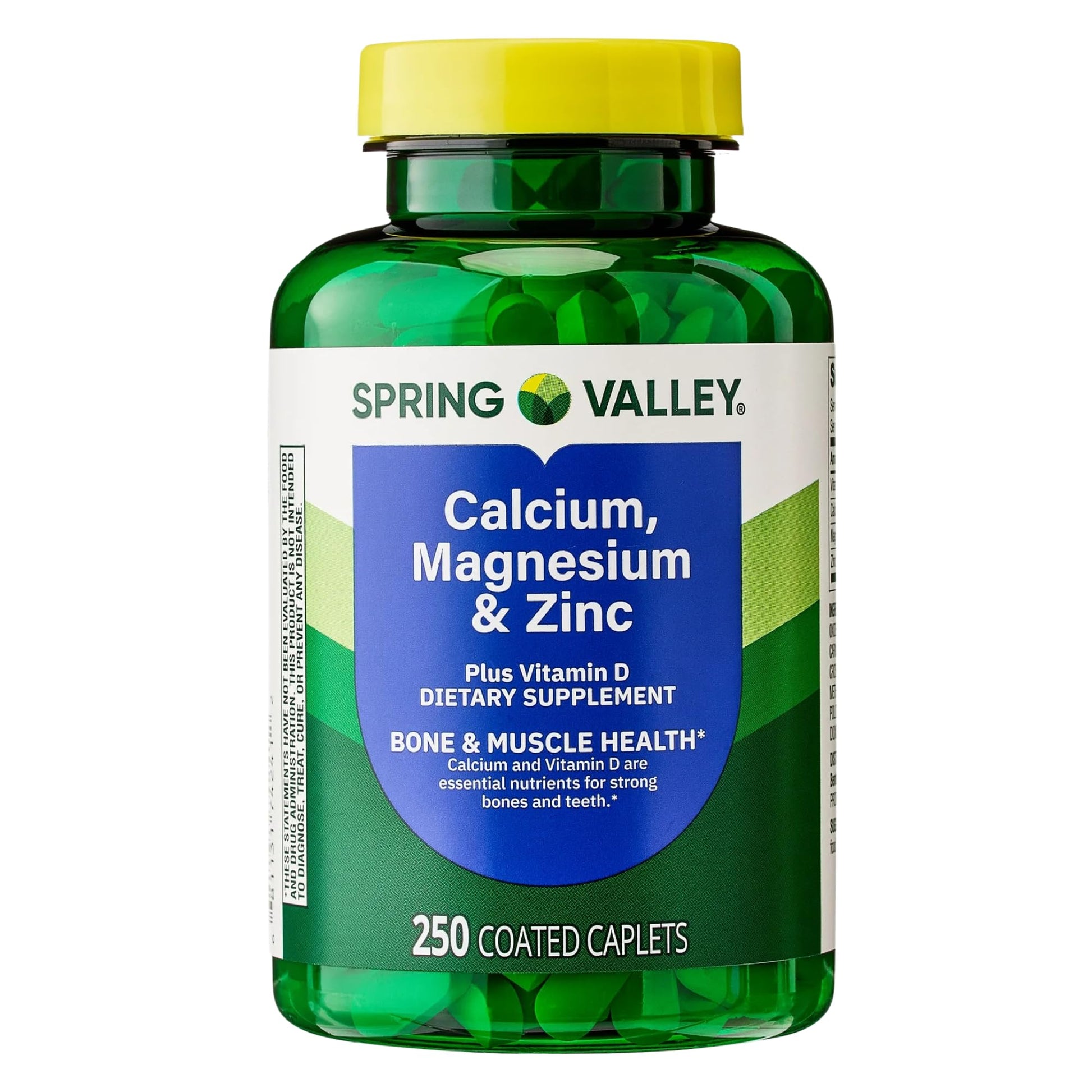 Generic Calcium, Magnesium, Zinc Plus Vitamin D3 Dietary Supplement Tablet, 250 Count