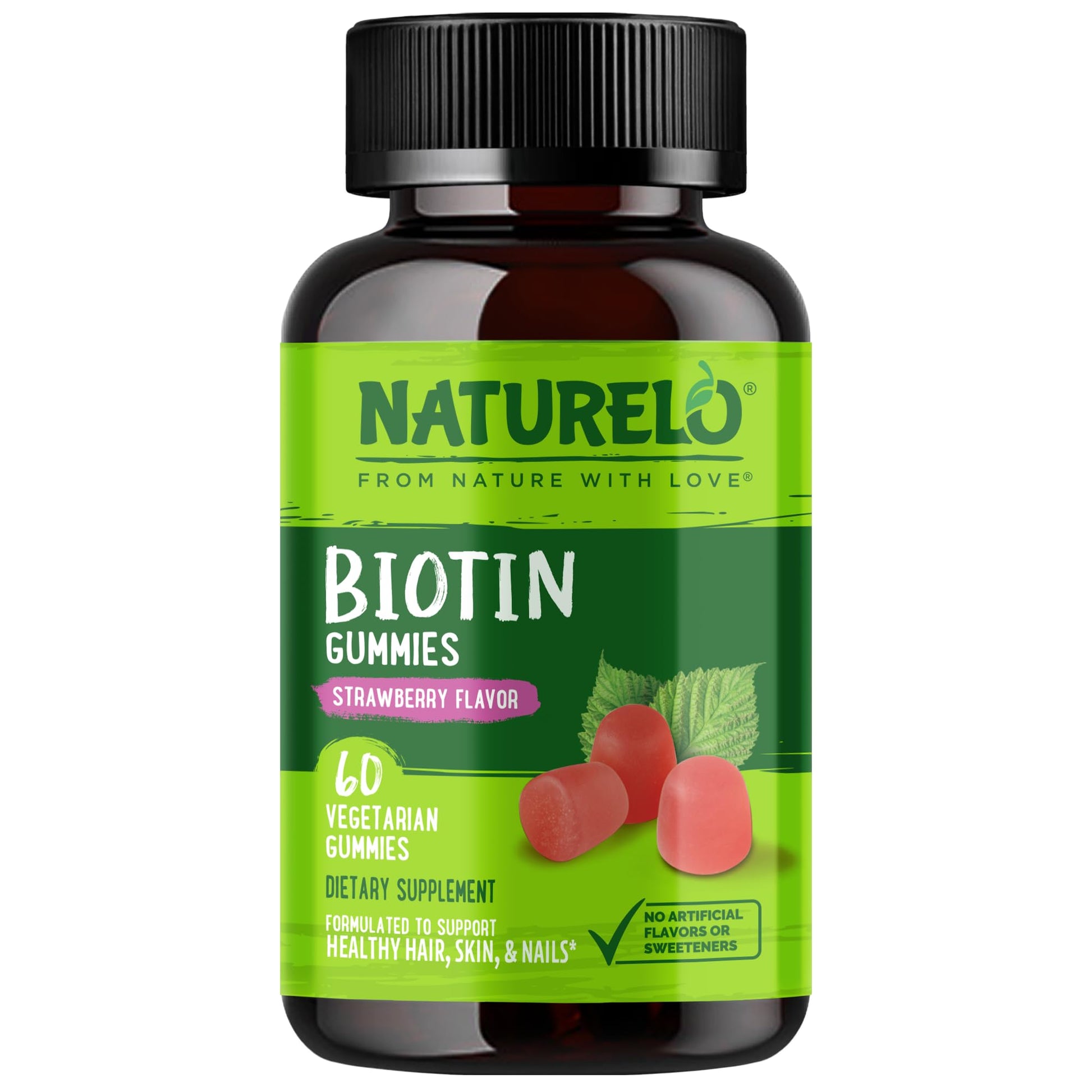 NATURELO Biotin Gummies 60 Gummies