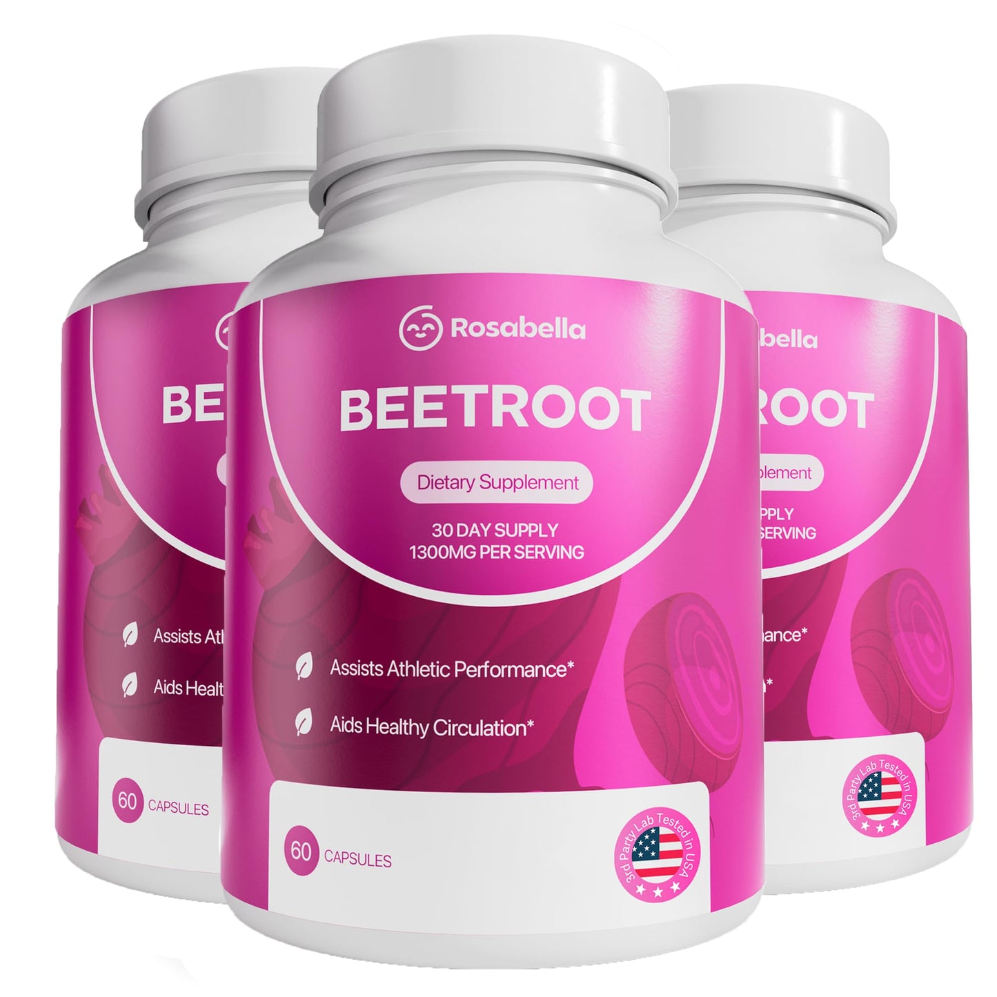 Rosabella Organic Beet Root 180 Capsules
