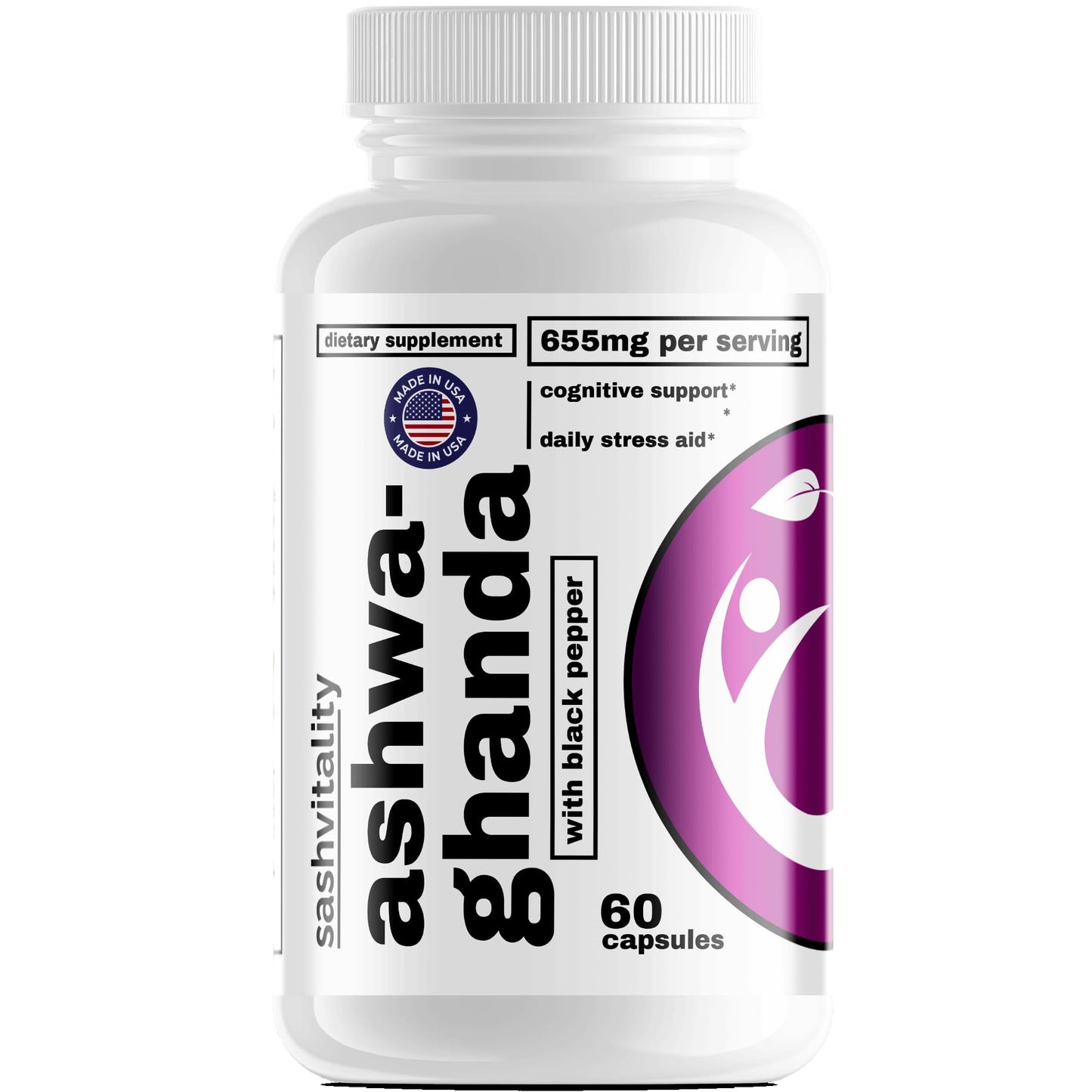 SASH Vitality Ashwagandha Capsules, 60 Capsules