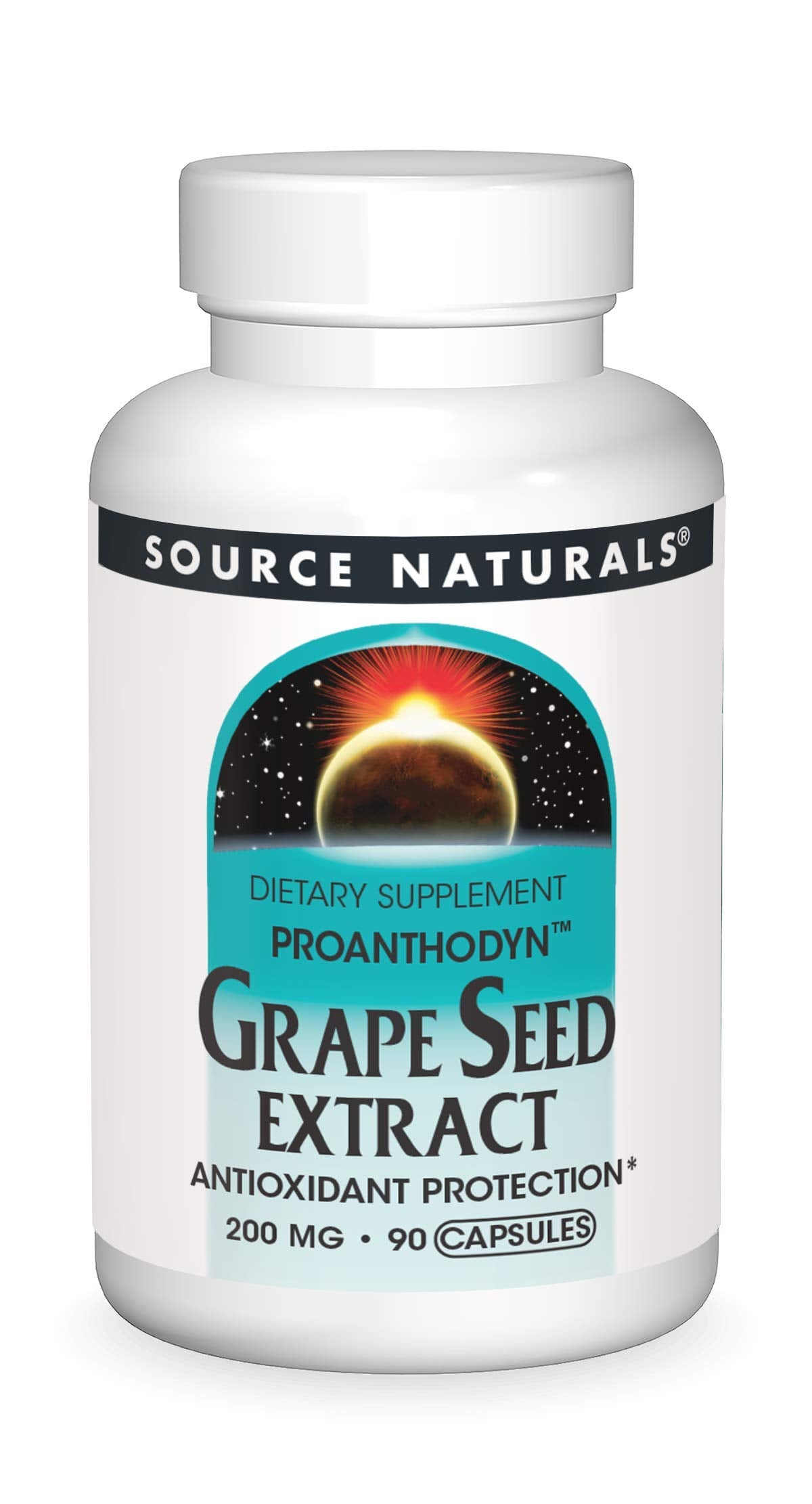 Source Naturals Proanthodyn Grape Seed Extract 200 mg, 90 Capsules