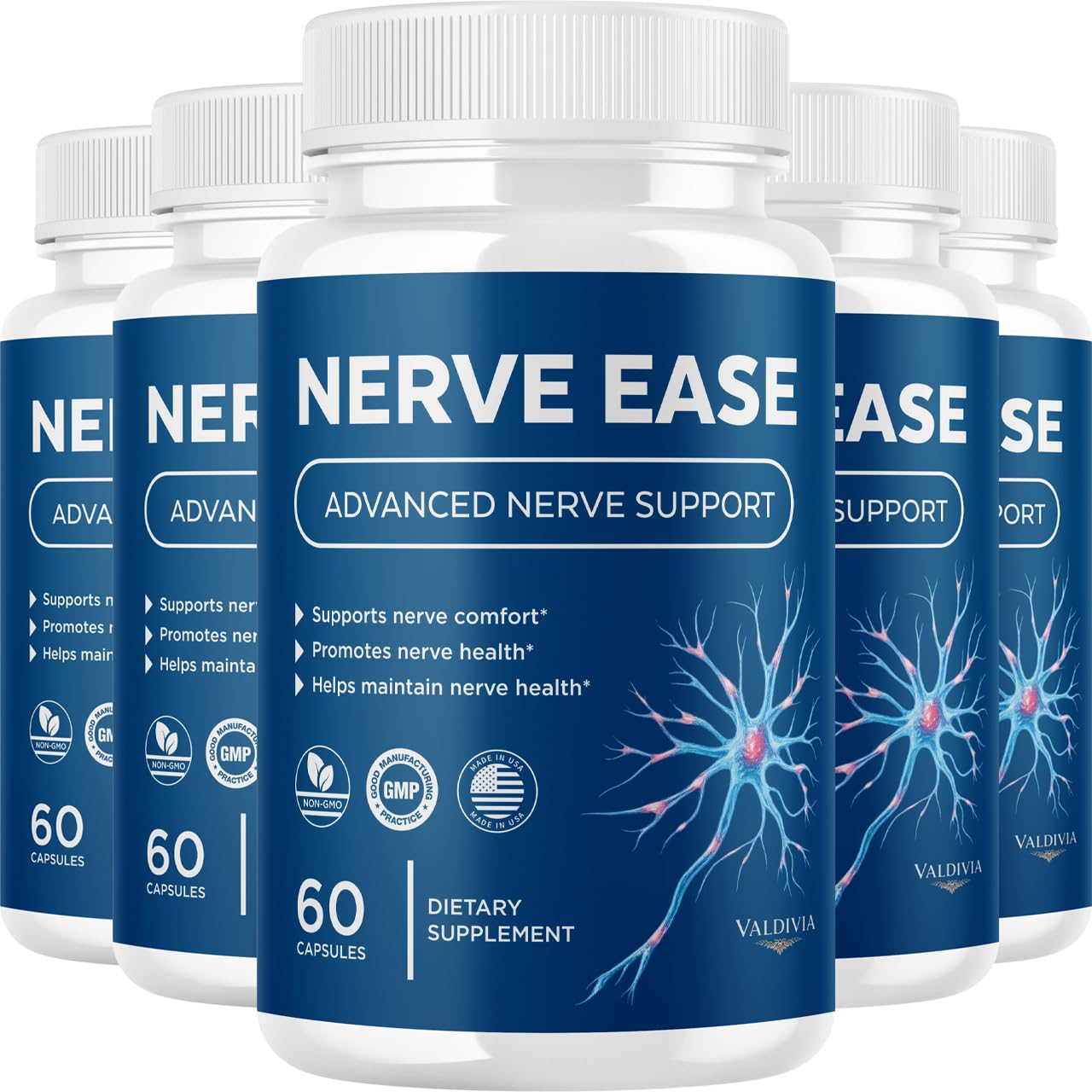 Valdivia Nerve Ease Capsules, 300 Capsules