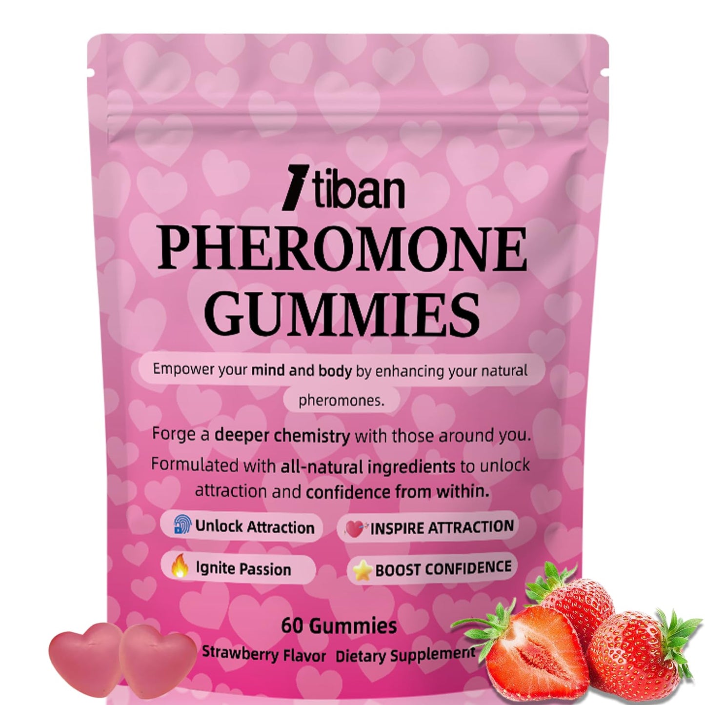 Itiban Pheromone Gummies for Her, 60 Gummies