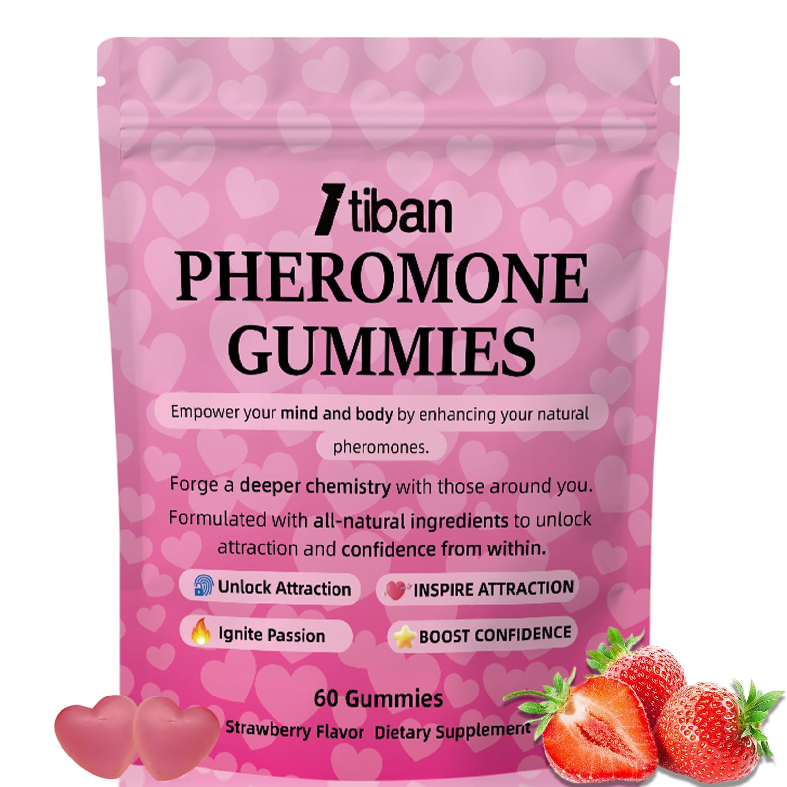 Itiban Pheromone Gummies for Her, 60 Gummies