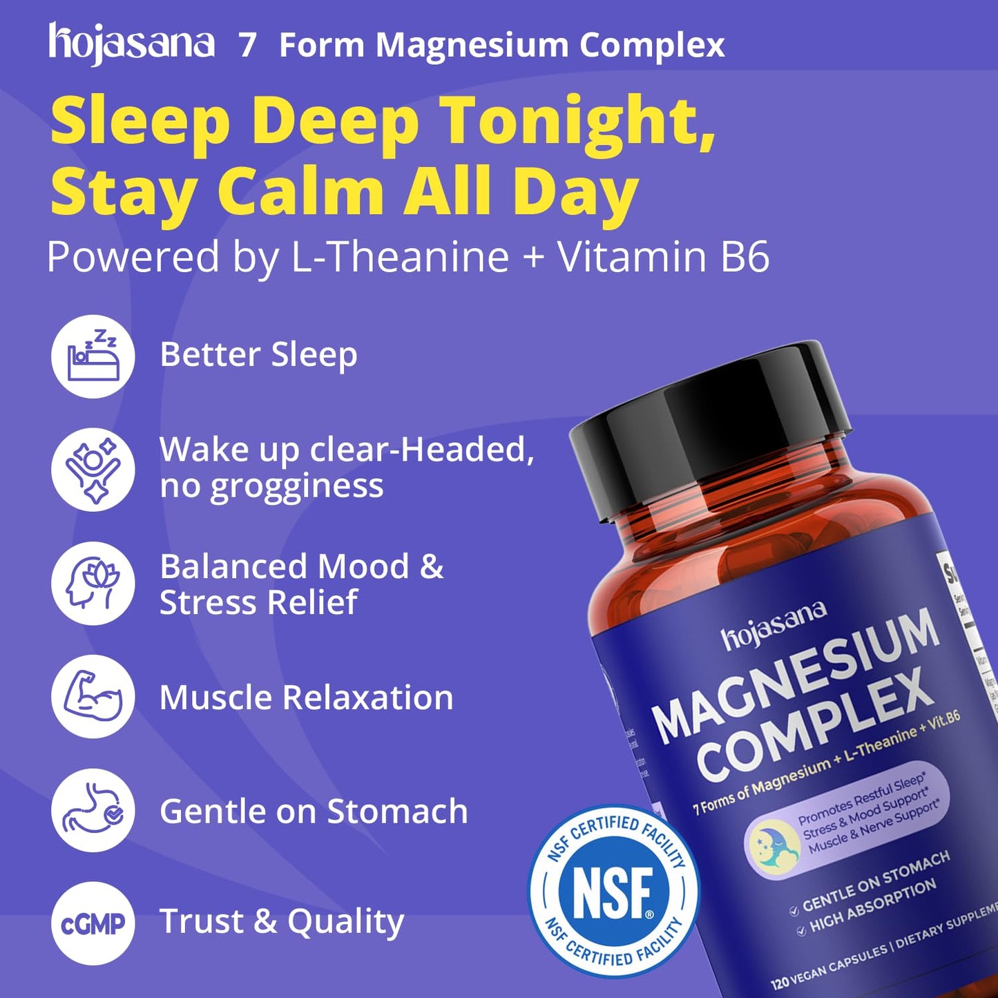 HojaSana Magnesium Complex 120 Capsules