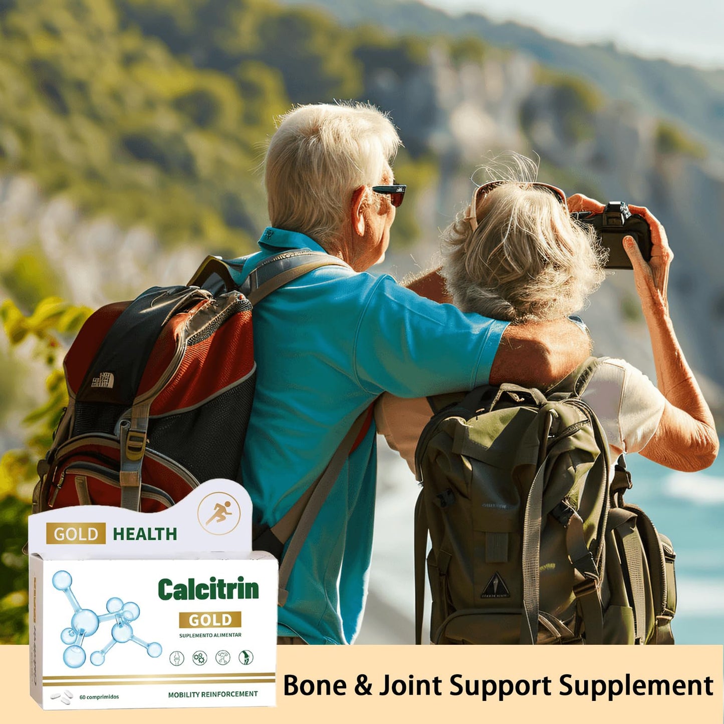 Nichalous Calcitrin Gold Dietary Supplement Mobility Reinforcement 60 Tablets