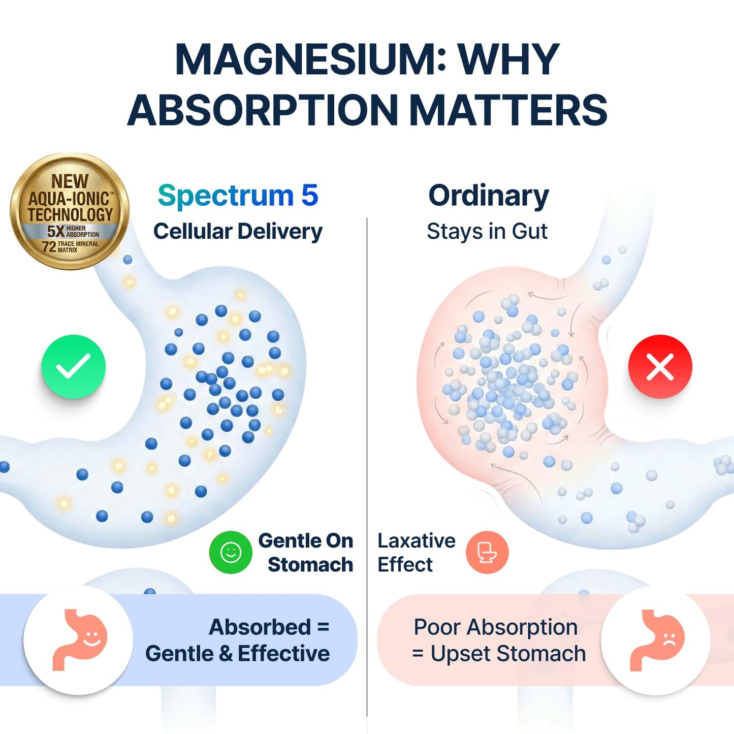 SonoHealth Spectrum 5 Magnesium Capsules, 60 Count