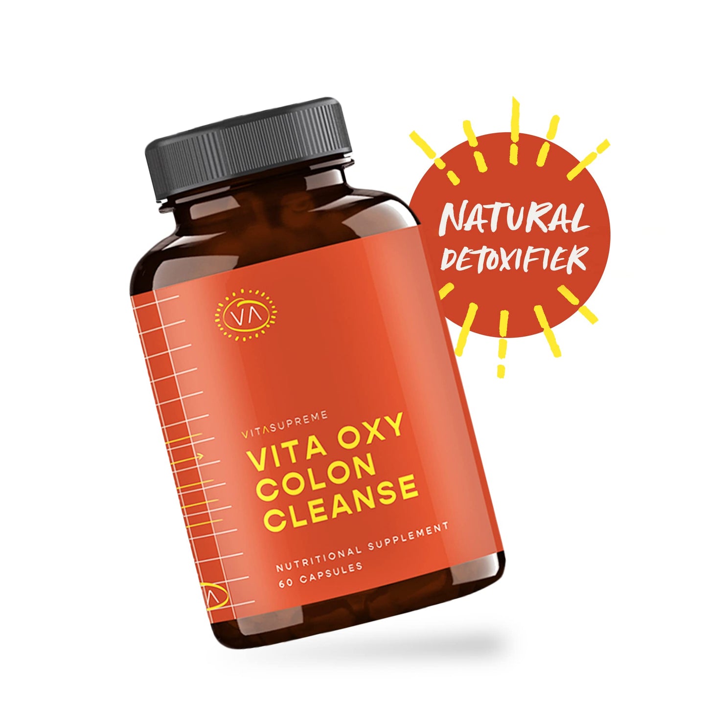VITASUPREME Vita Oxy Colon Cleanse for Women & Men with Magnesium & Citric Acid Anhydrous, Non-GMO, Gluten-Free, Vegan Capsules, 60 Capsules