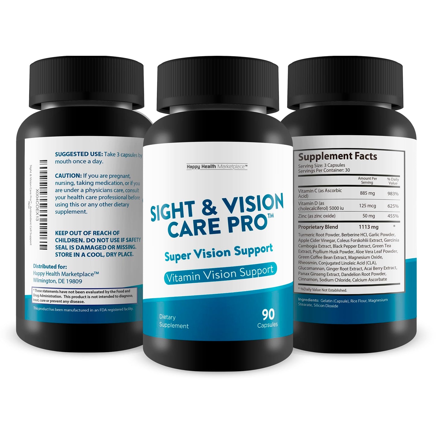 Happy Health Marketplace Sight & Vision Care Pro - Super Vision Support Capsules 90 Count