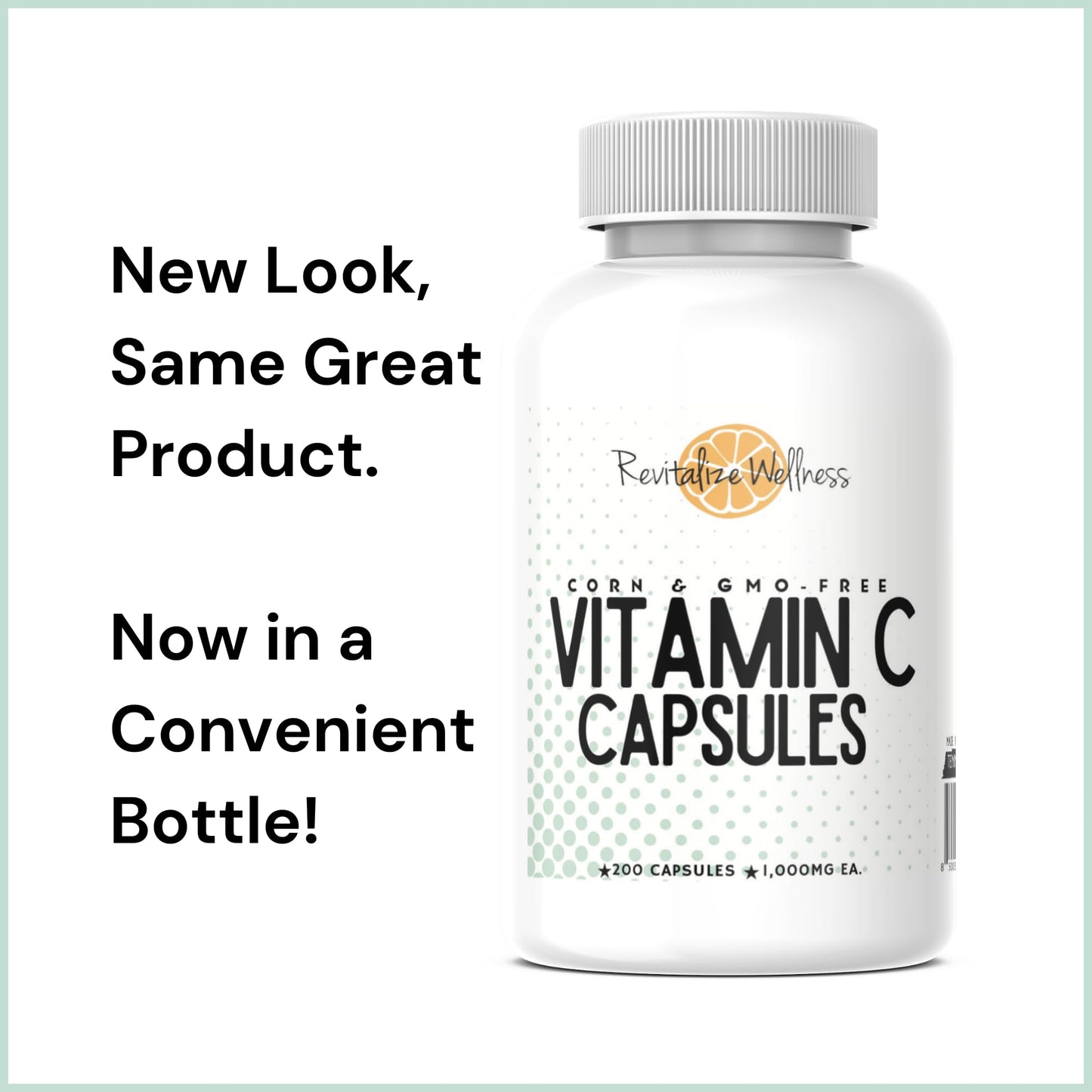 Revitalize Wellness Vitamin C 1000 mg Capsules 200 Count