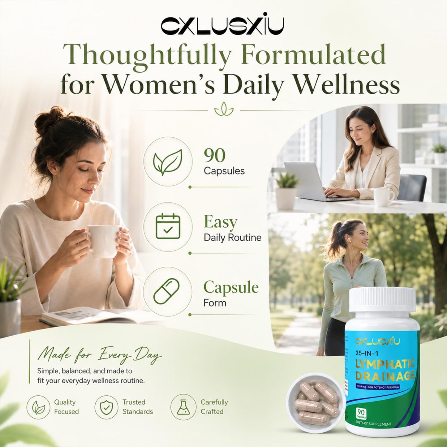 Cxlusxiu Lymphatic Drainage Capsules 1 Count
