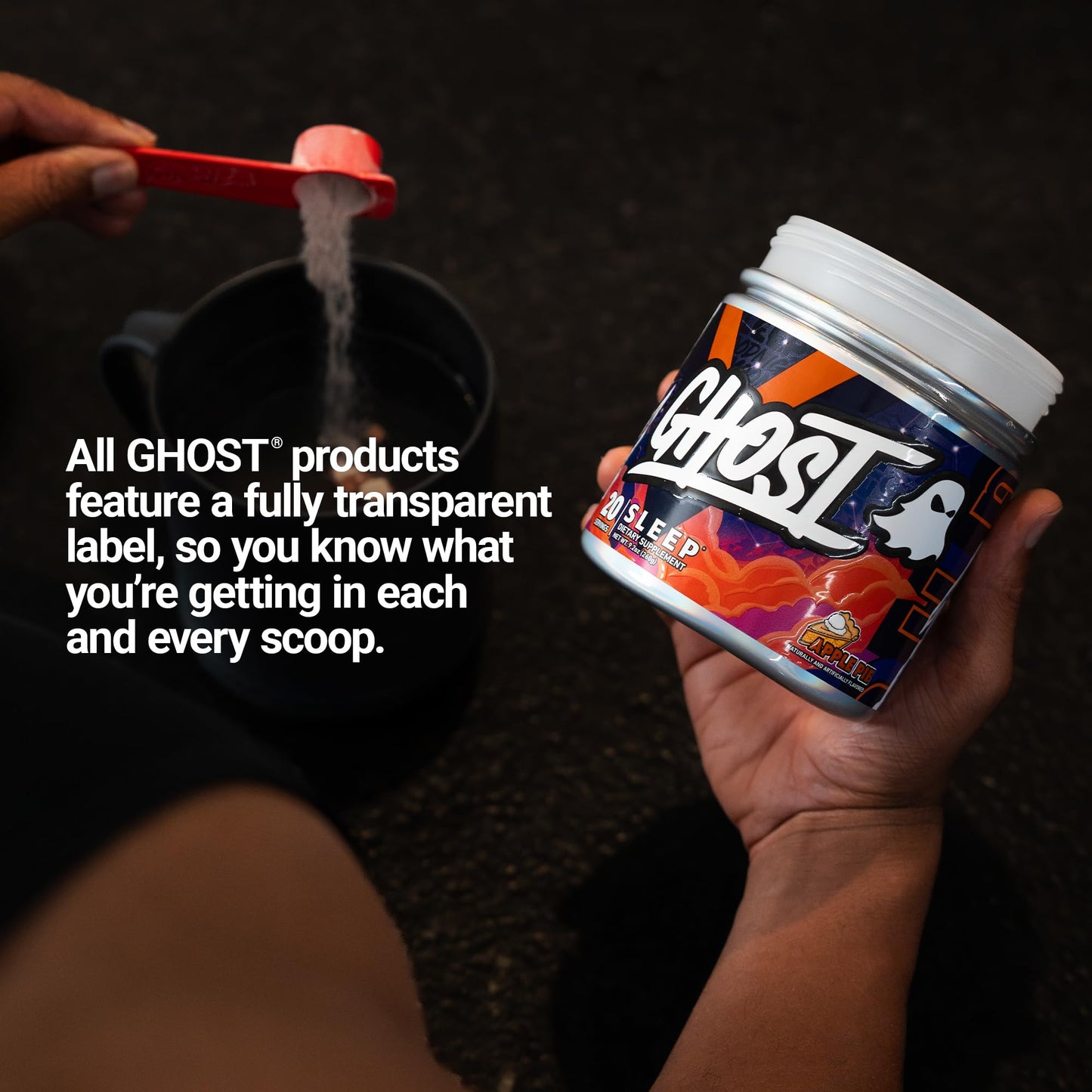 GHOST Sleep Powder Apple Pie Powder, 9.2 Ounce