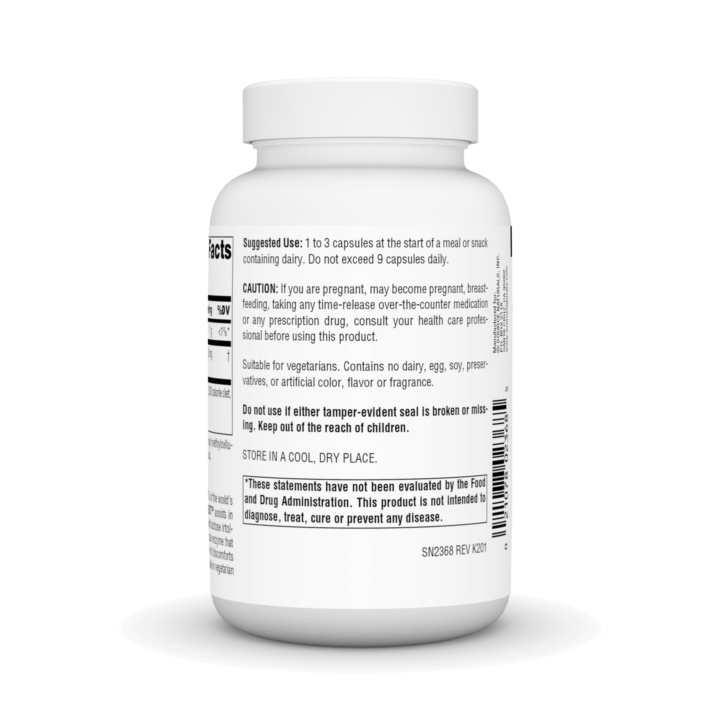 Source Naturals Lactase Digest, for Lactose Intolerance, 180 Capsules