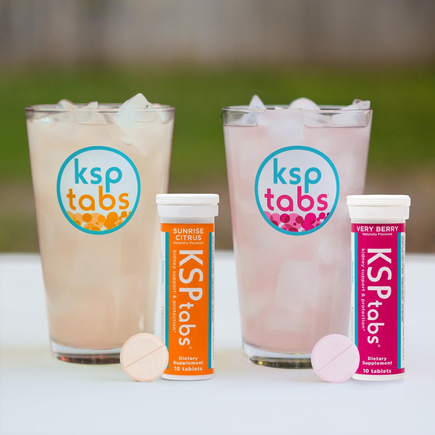 KSPtabs Very Berry All Natural Hydration & Kidney Health Supplement to Combat Calcium Oxalate Crystal Formation, 80 Tablets