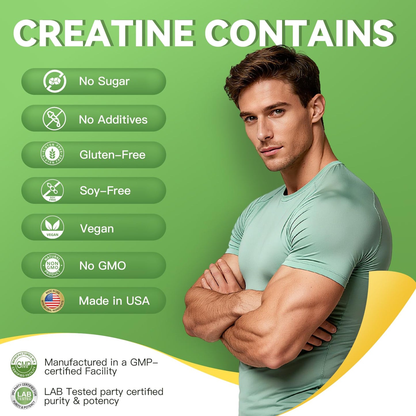 Nature Whisper Creatine Monohydrate Powder Travel Packs 1.76 Ounce
