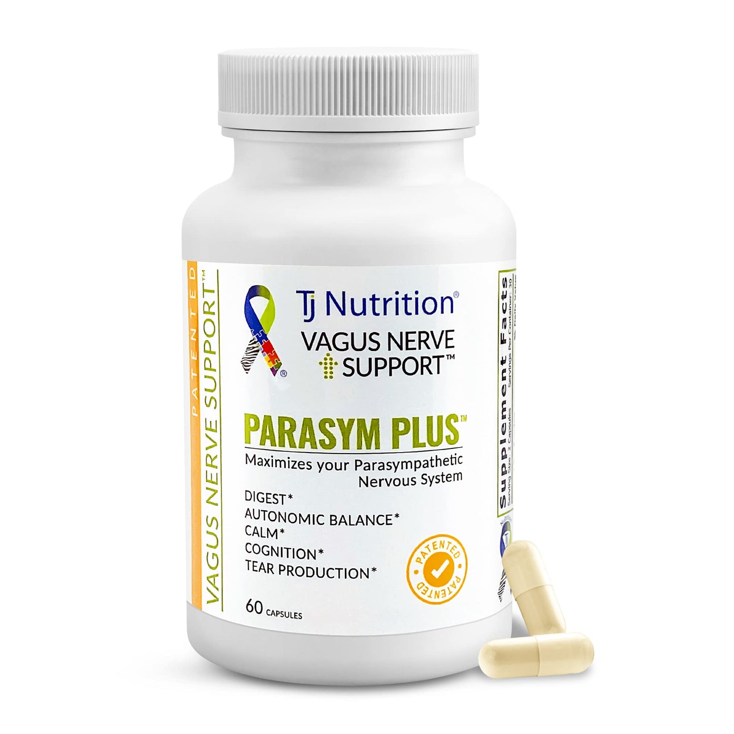 TJ Nutrition Parasym Plus Vagus Nerve Support Capsules, 60 Capsules