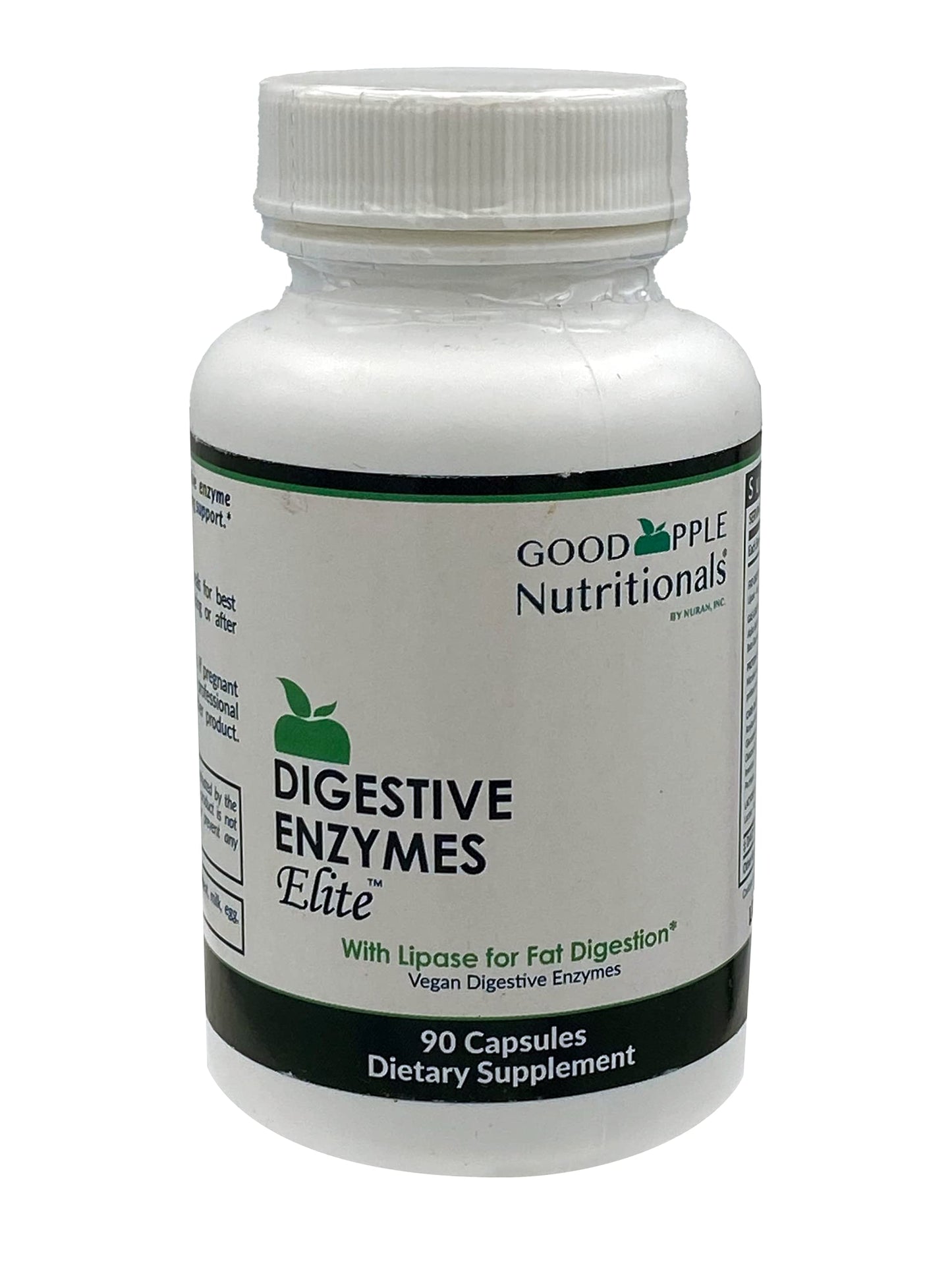 GOODAPPLE NUTRITIONALS Digestive Enzymes Elite to Support Gallbladder & Bloating 90 Capsules