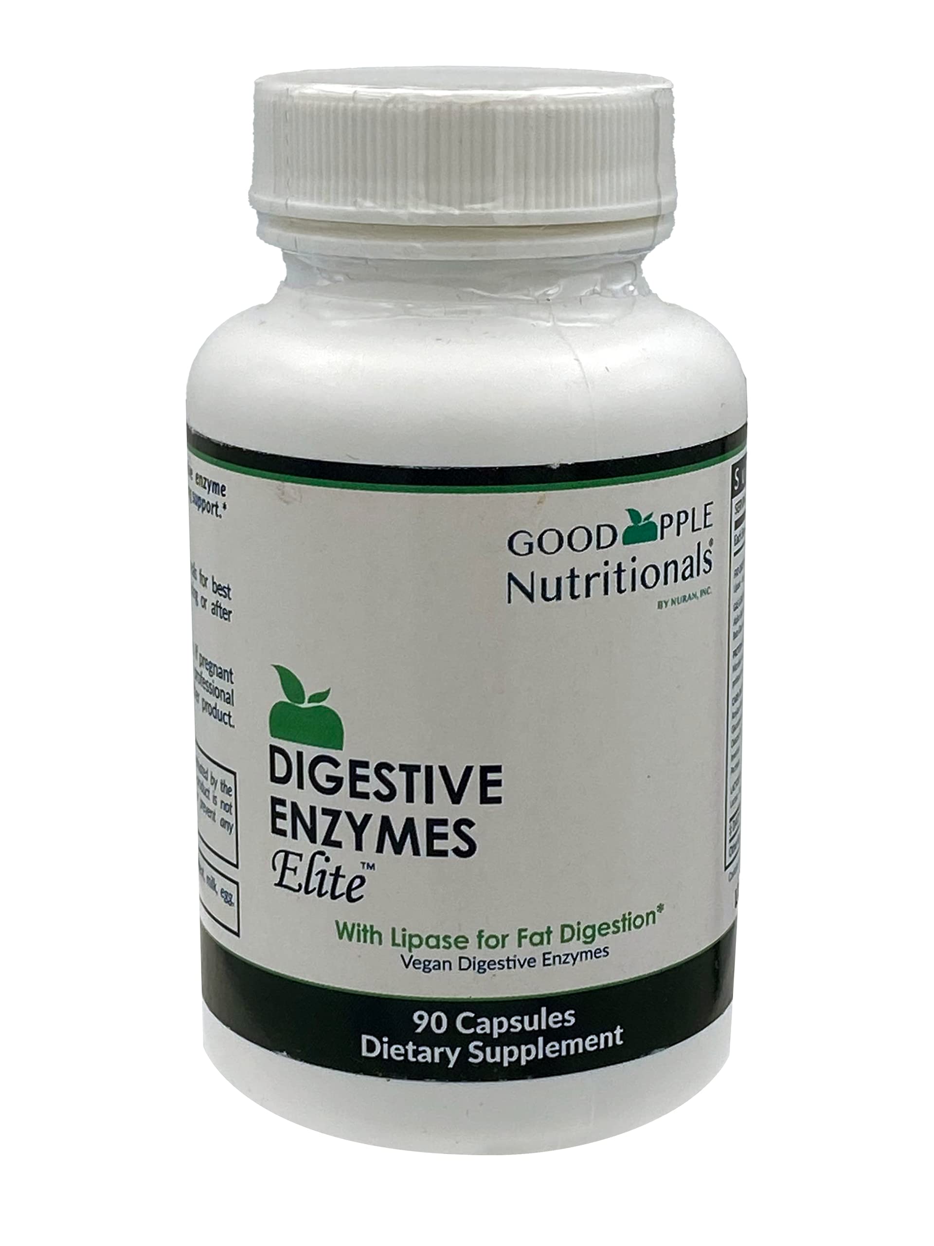 GOODAPPLE NUTRITIONALS Digestive Enzymes Elite to Support Gallbladder & Bloating 90 Capsules