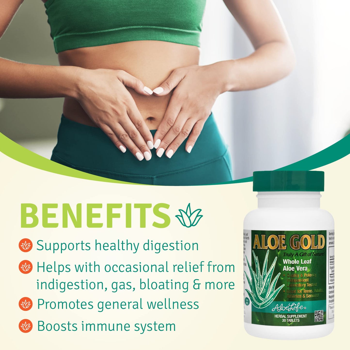 Aloe Life Aloe Gold Tablets, 30 Count