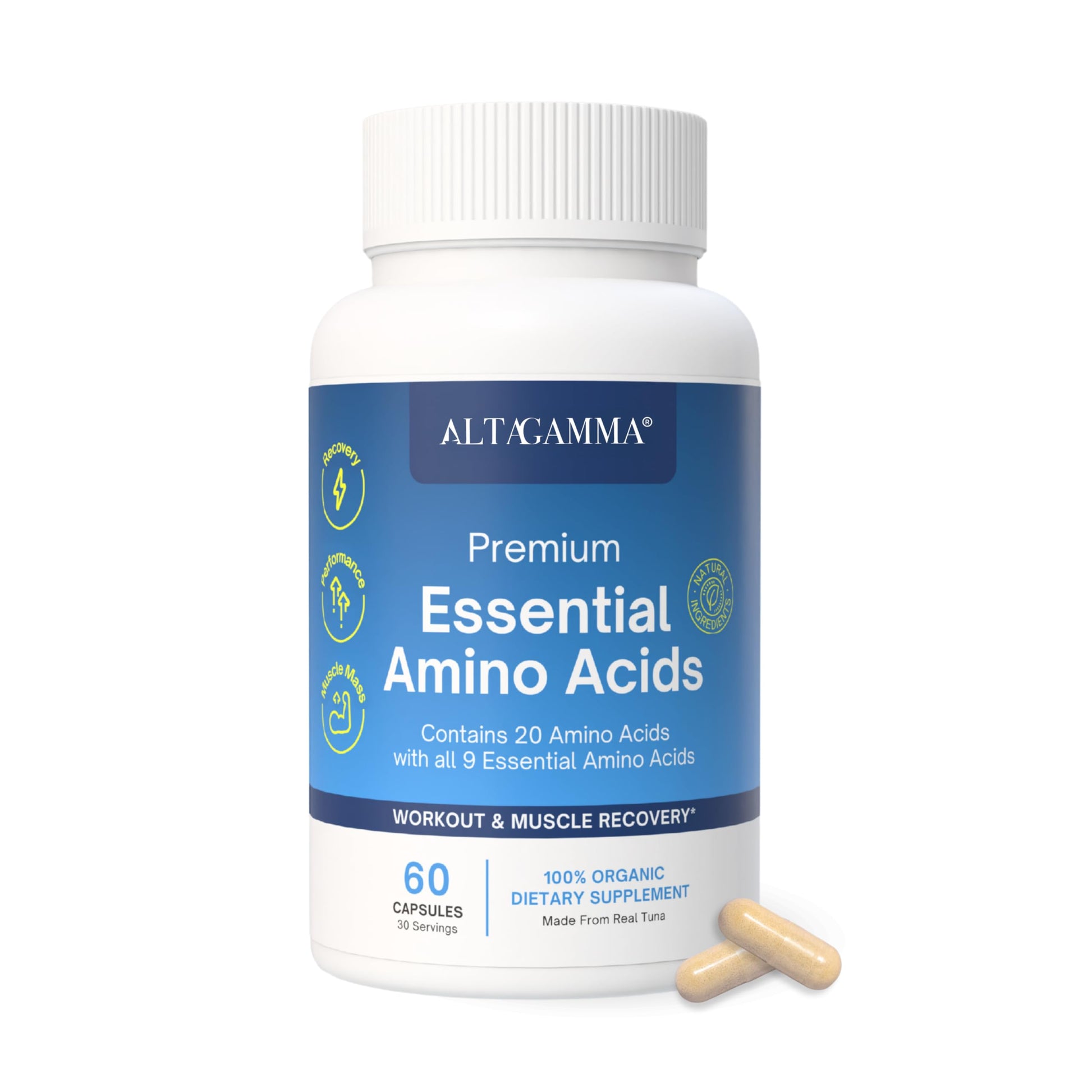ALTAGAMMA Pure Amino Acids Complex Capsules 60 Capsules