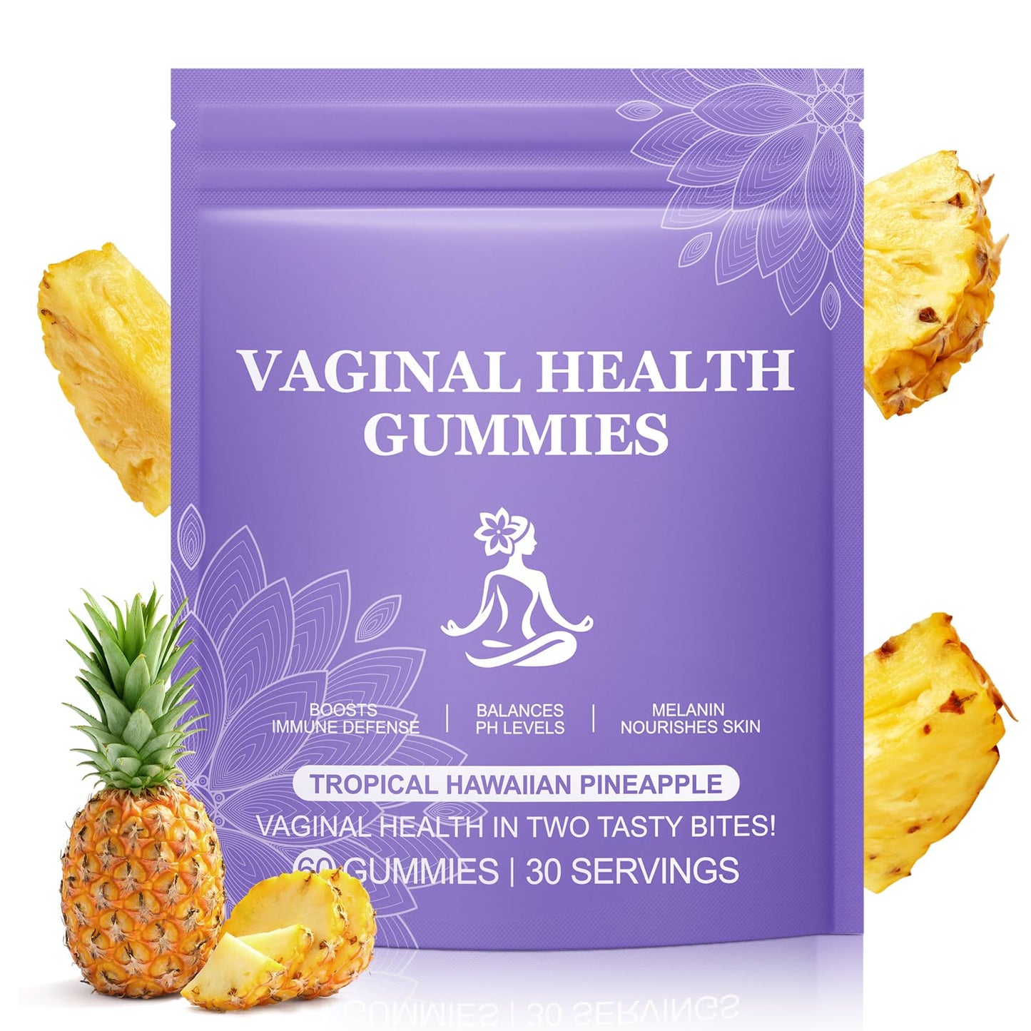 Ruduwu Premium Feminine Balance Probiotics Gummies, 60 Count