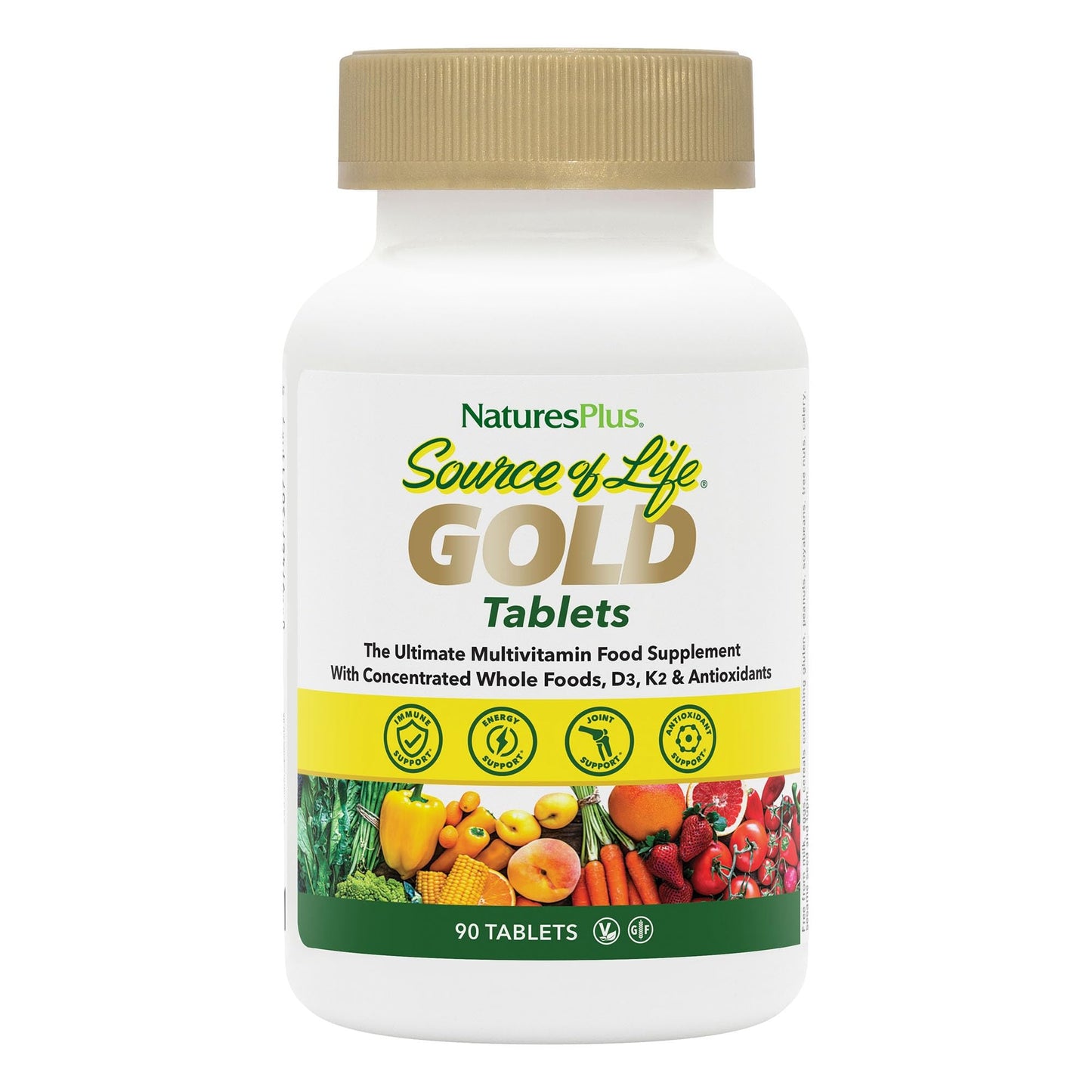 Unknown Source of Life GOLD Multivitamin Tablets, 90 Count