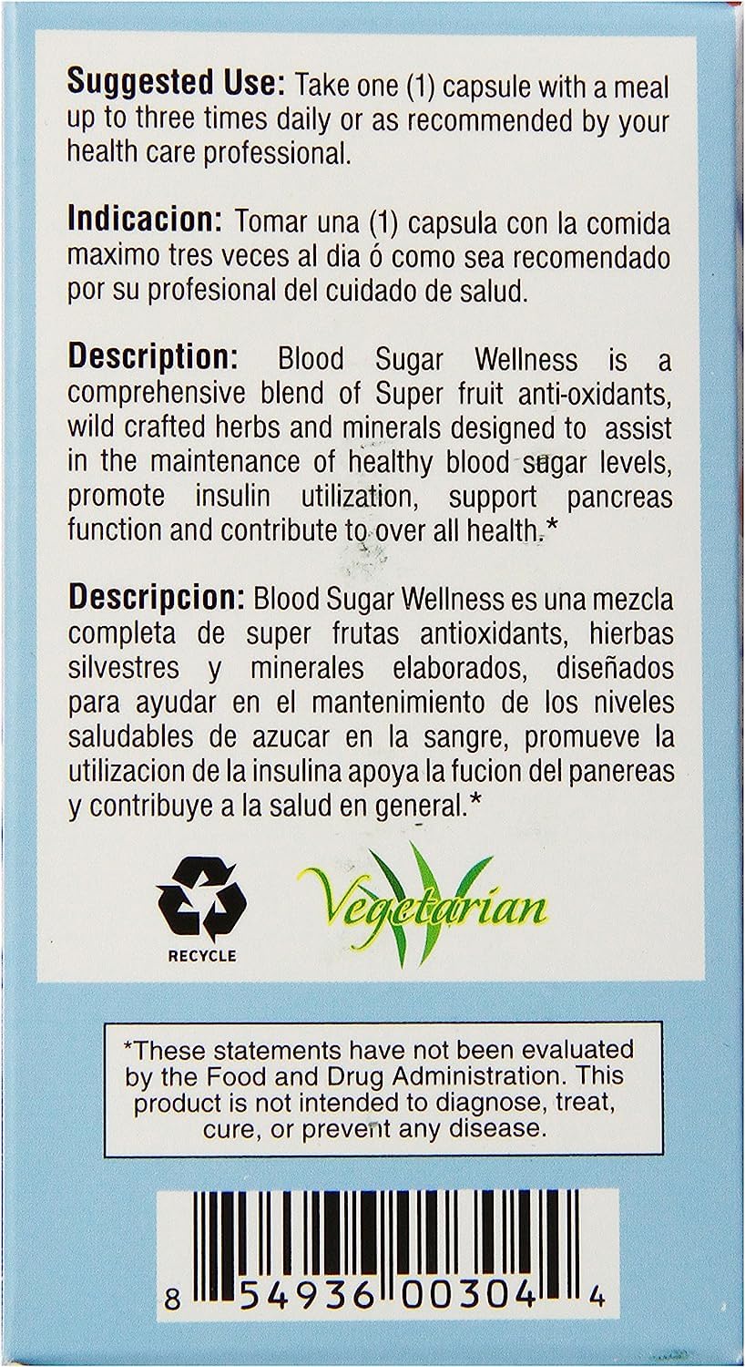 Bio Nutrition Blood Sugar Wellness Capsule 30