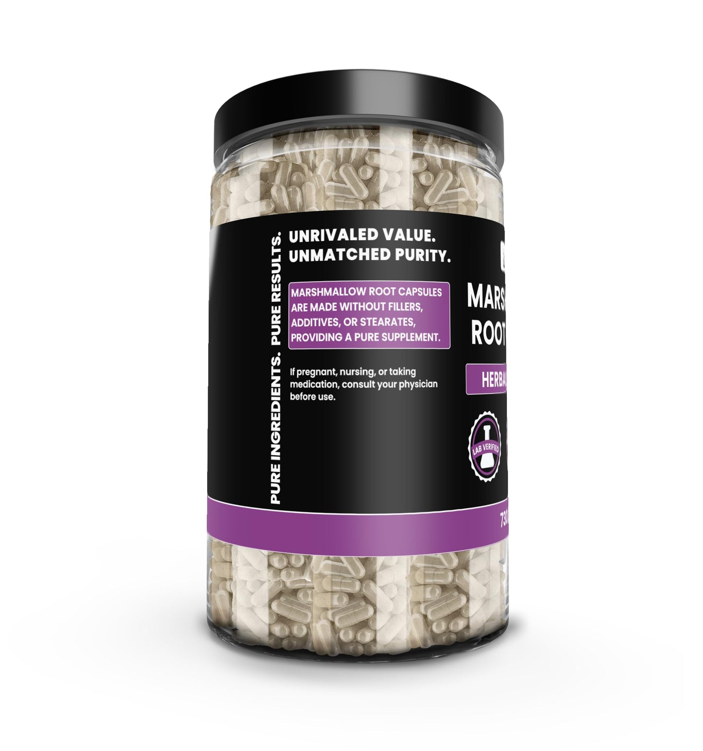 PURE ORIGINAL INGREDIENTS Marshmallow Root Capsule, 730 Count