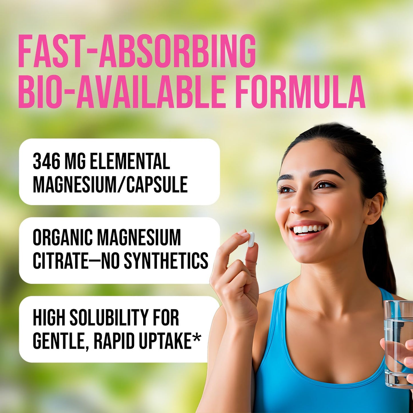 Perfect Supplements Magnesium Citrate Capsule 180 Count