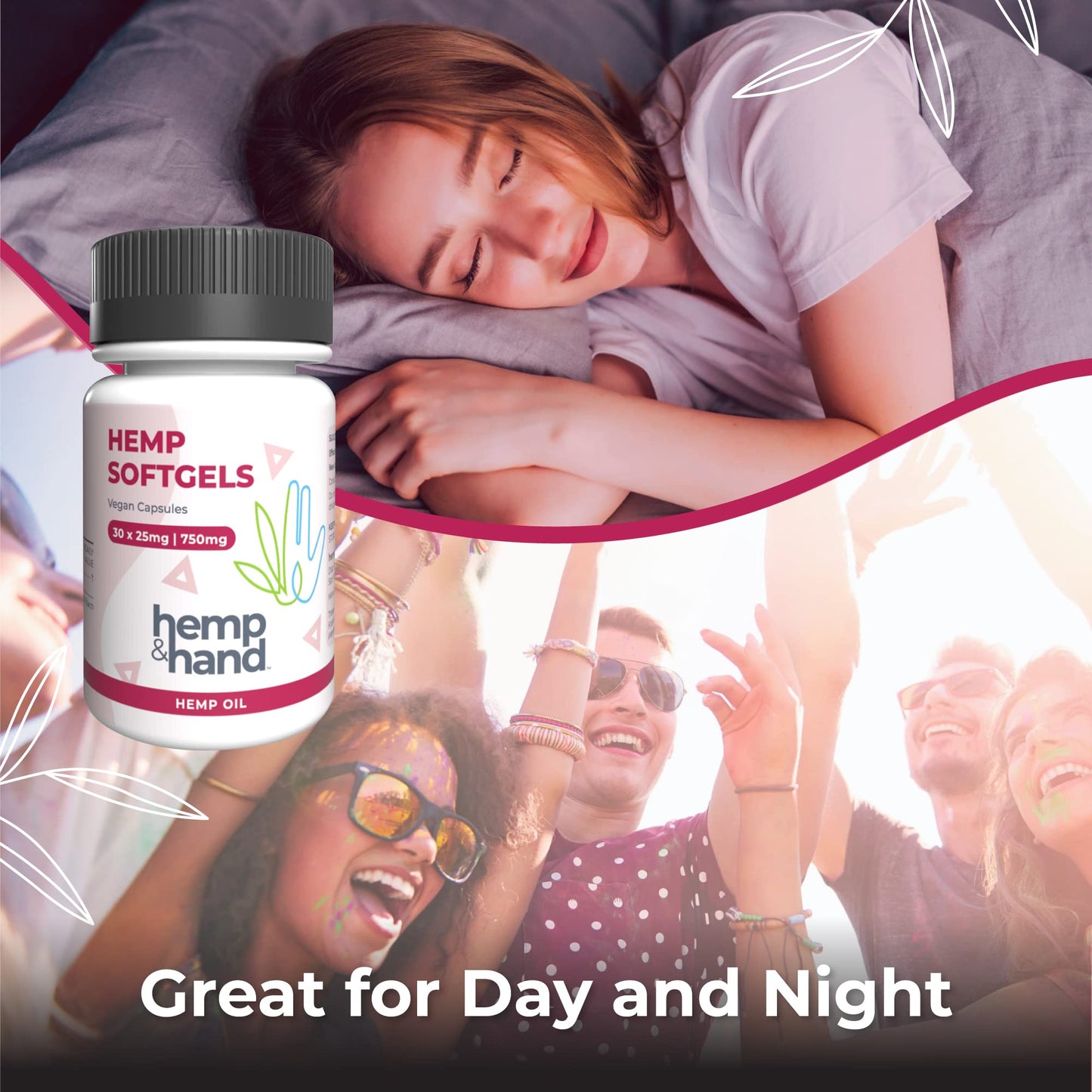 Hemp & Hand Hemp Softgels 750mg, 30 Count