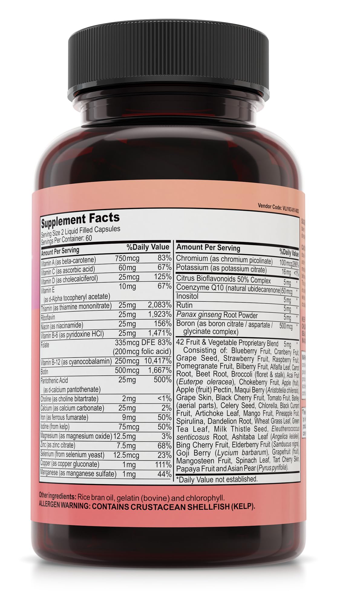 NutriRise Multivitamin for Women 120 Capsules