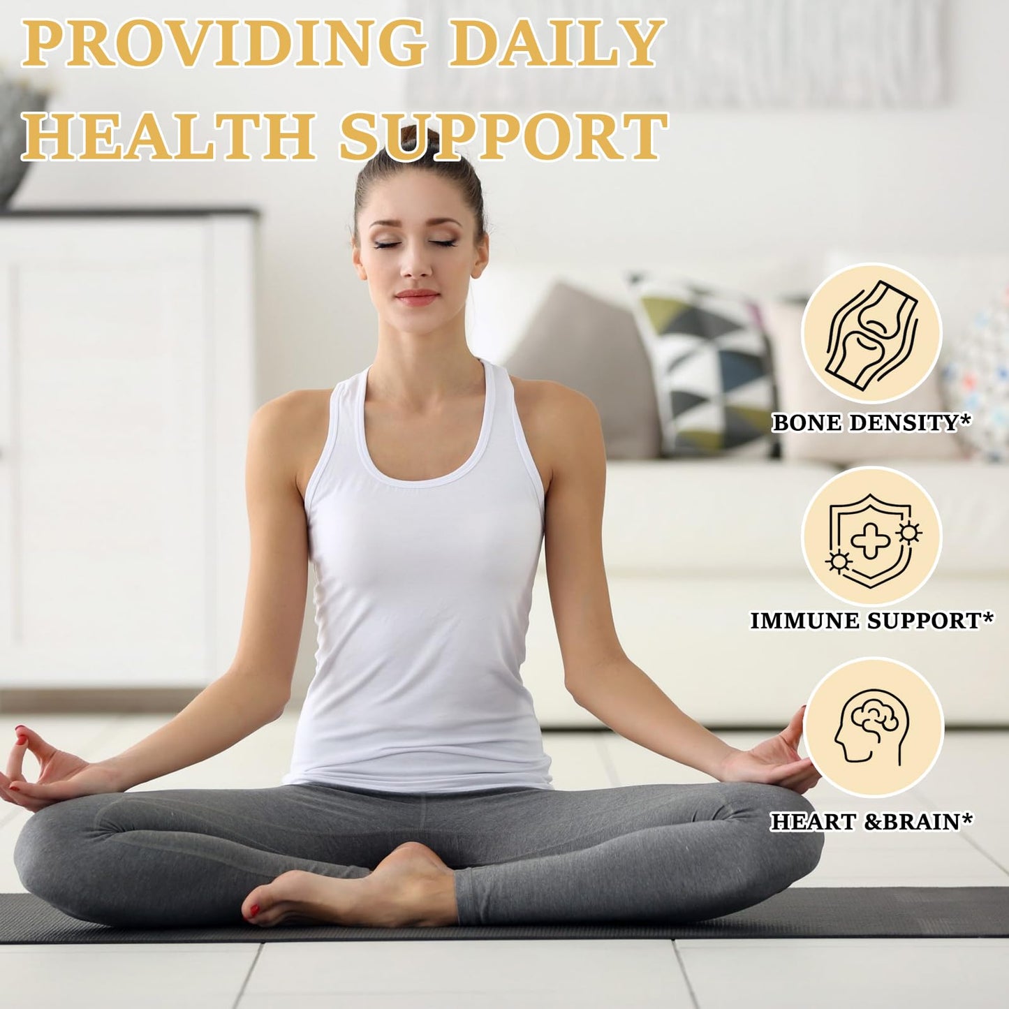 Aiwevon Vitamin D3 with K2 MK7 Capsule, 120 Capsules