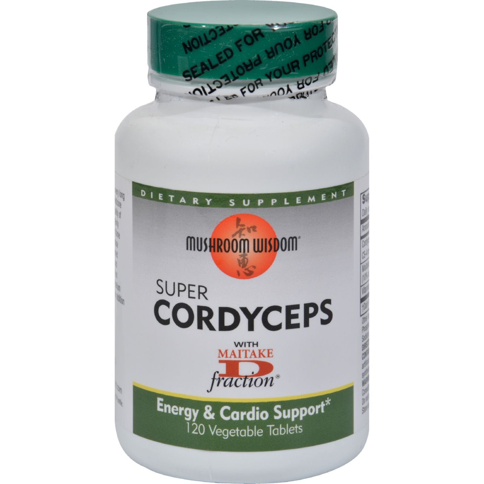 Mushroom Wisdom Super Cordyceps 120 Tablets, 1 Count
