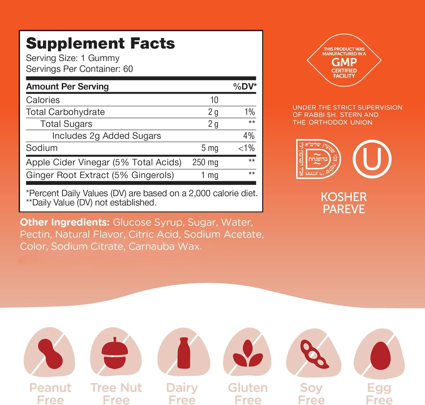 Zahler Chapter Six Apple Cider Vinegar Gummies 60 Gummies
