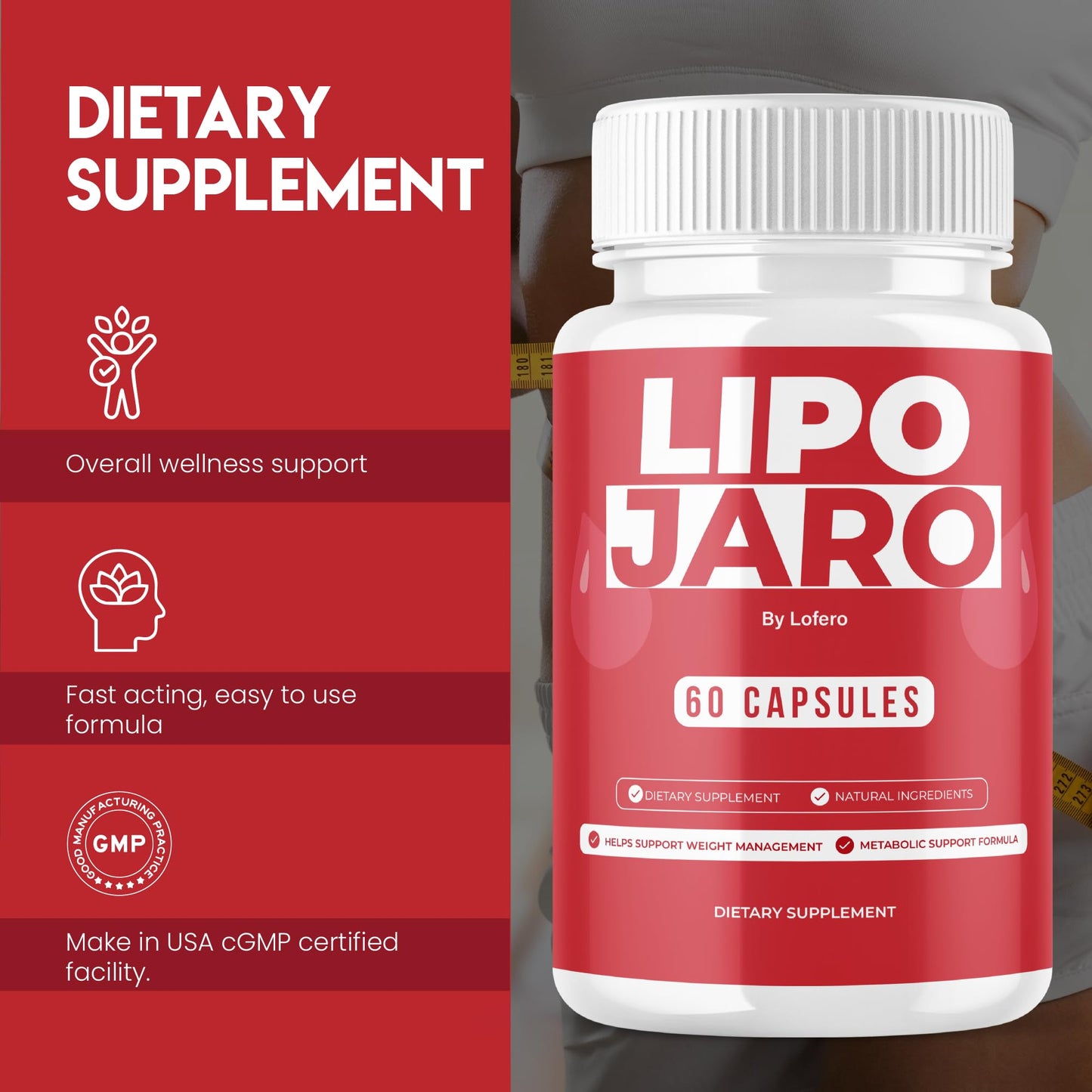 Lofero Lipojaro Capsules, Capsule, 180 Count