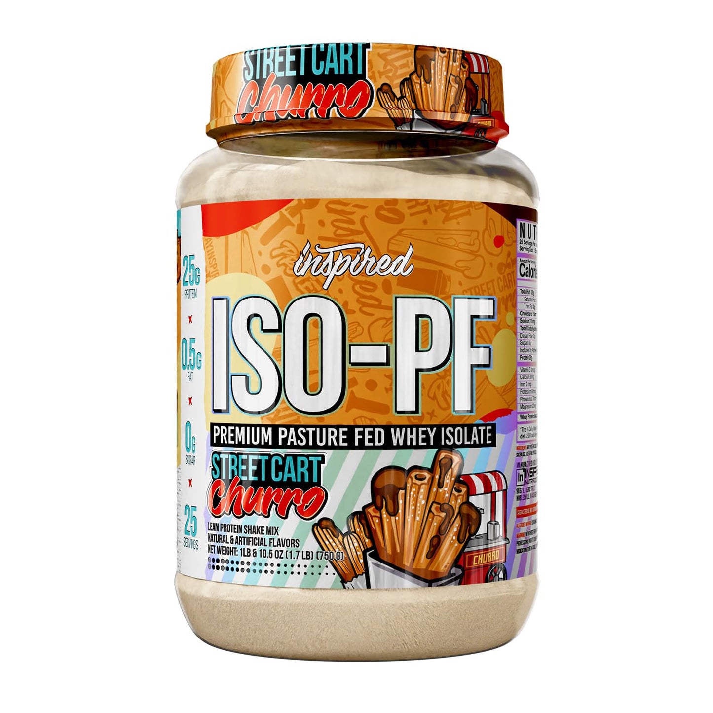 Inspired Nutraceuticals ISO-PF Grass Fed Whey Protein Isolate Powder 26.4 oz