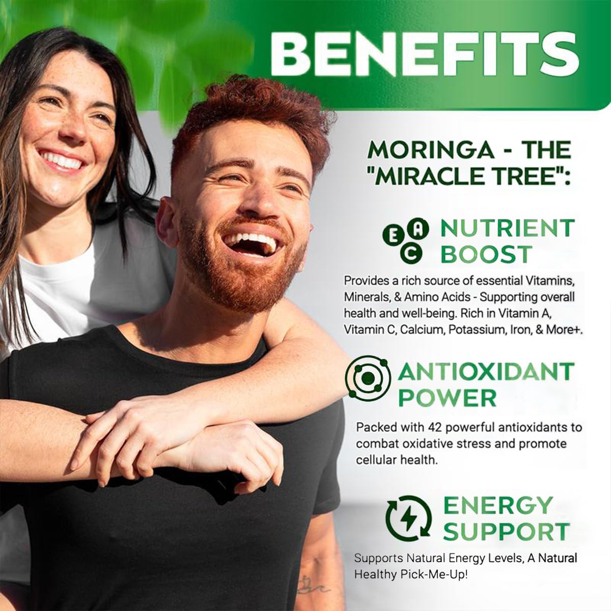 Auivty Moringa 800mg Capsules, 90 Count