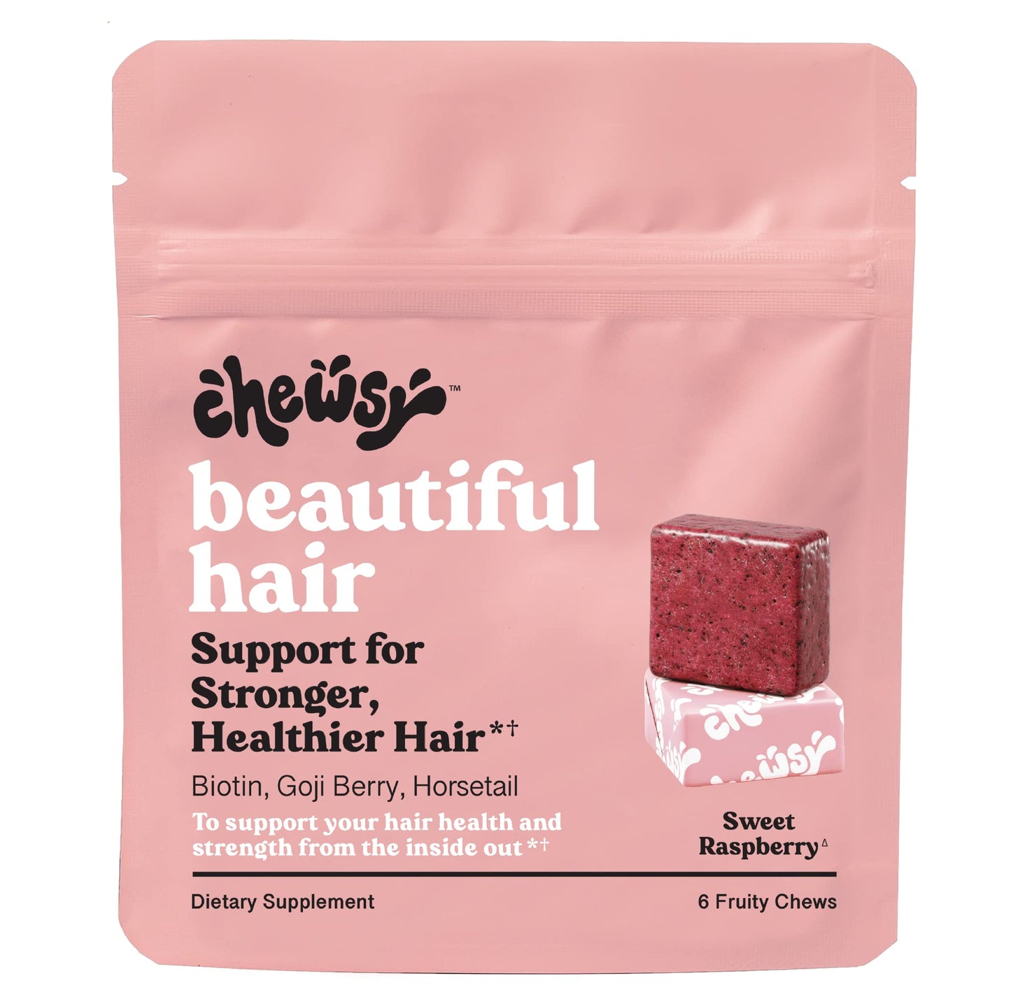 CHEWSY Beautiful Hair Chews Chewable 6 Count