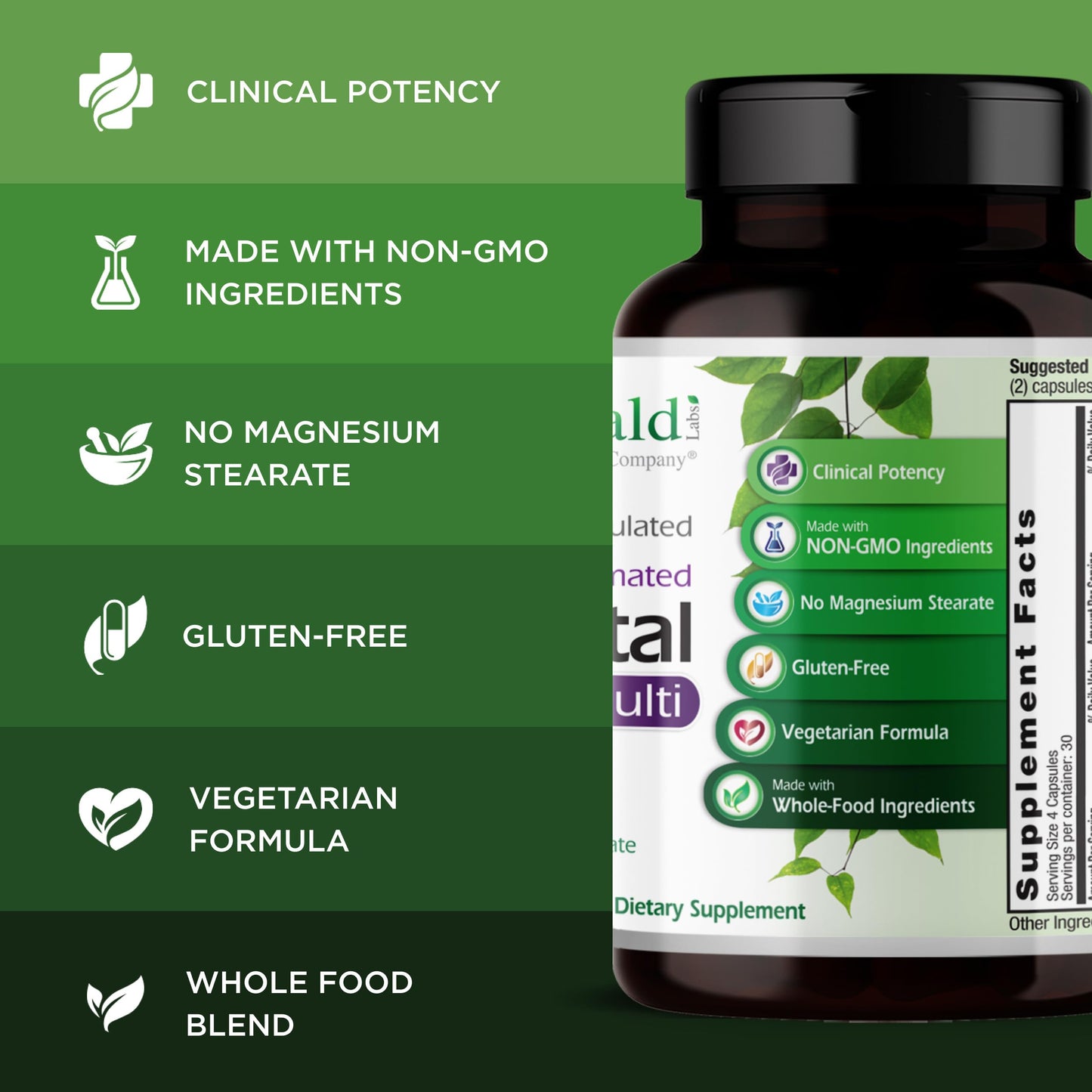 Emerald Labs Prenatal Clinical Multi, 120 Capsules