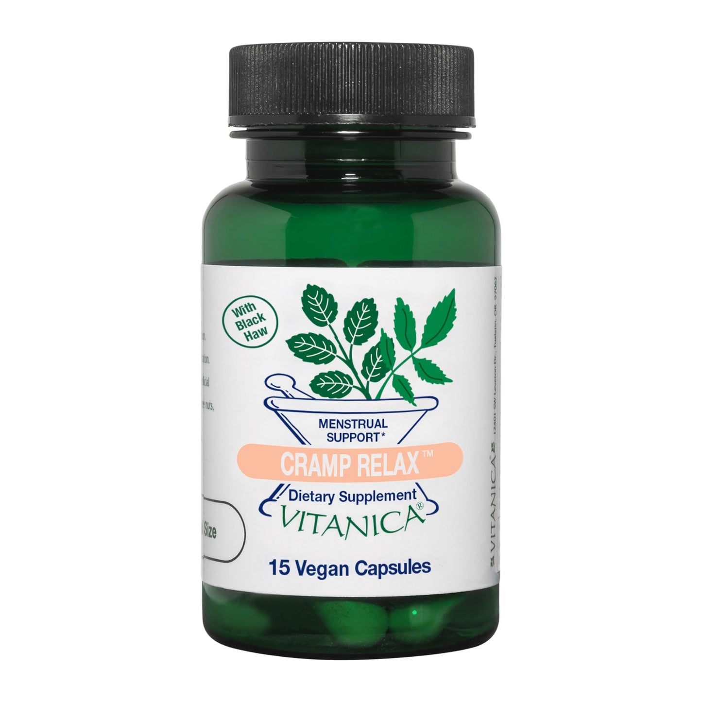 Vitanica Cramp Relax, Menstrual Support, Vegan Capsule, 15 Count