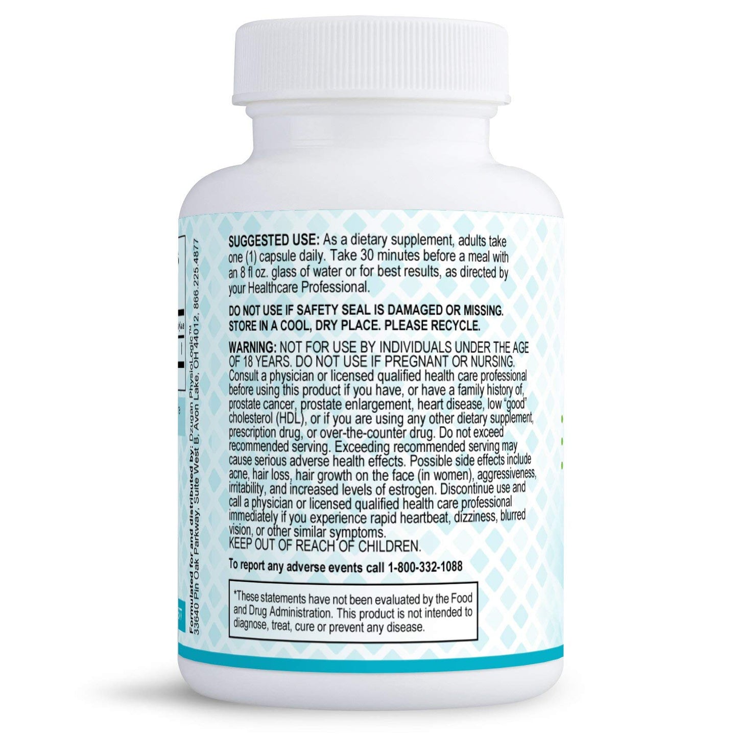 Dzugan PhysioLogic Advanced Pregnenolone Formula 100mg, 90 Capsules