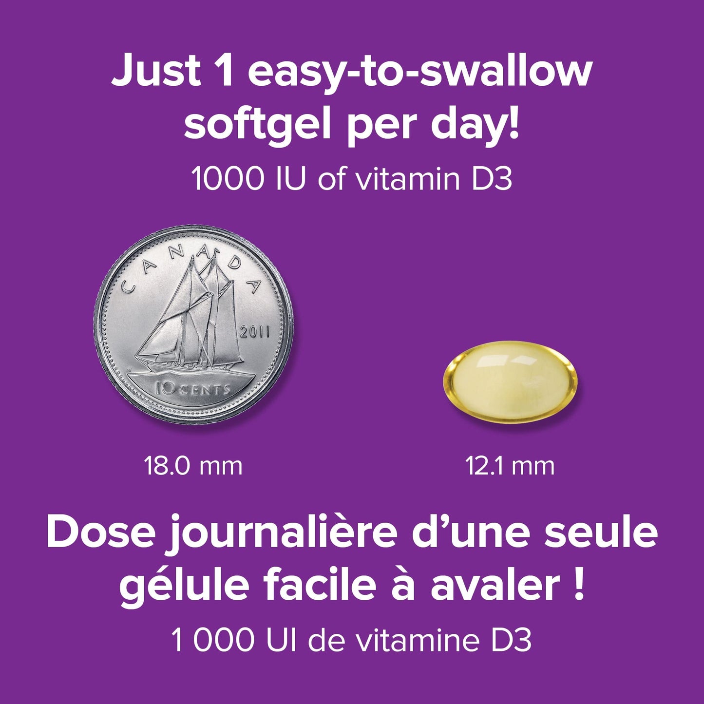 Webber Naturals Vitamin D3 Softgels 1000 IU, 375 Softgels