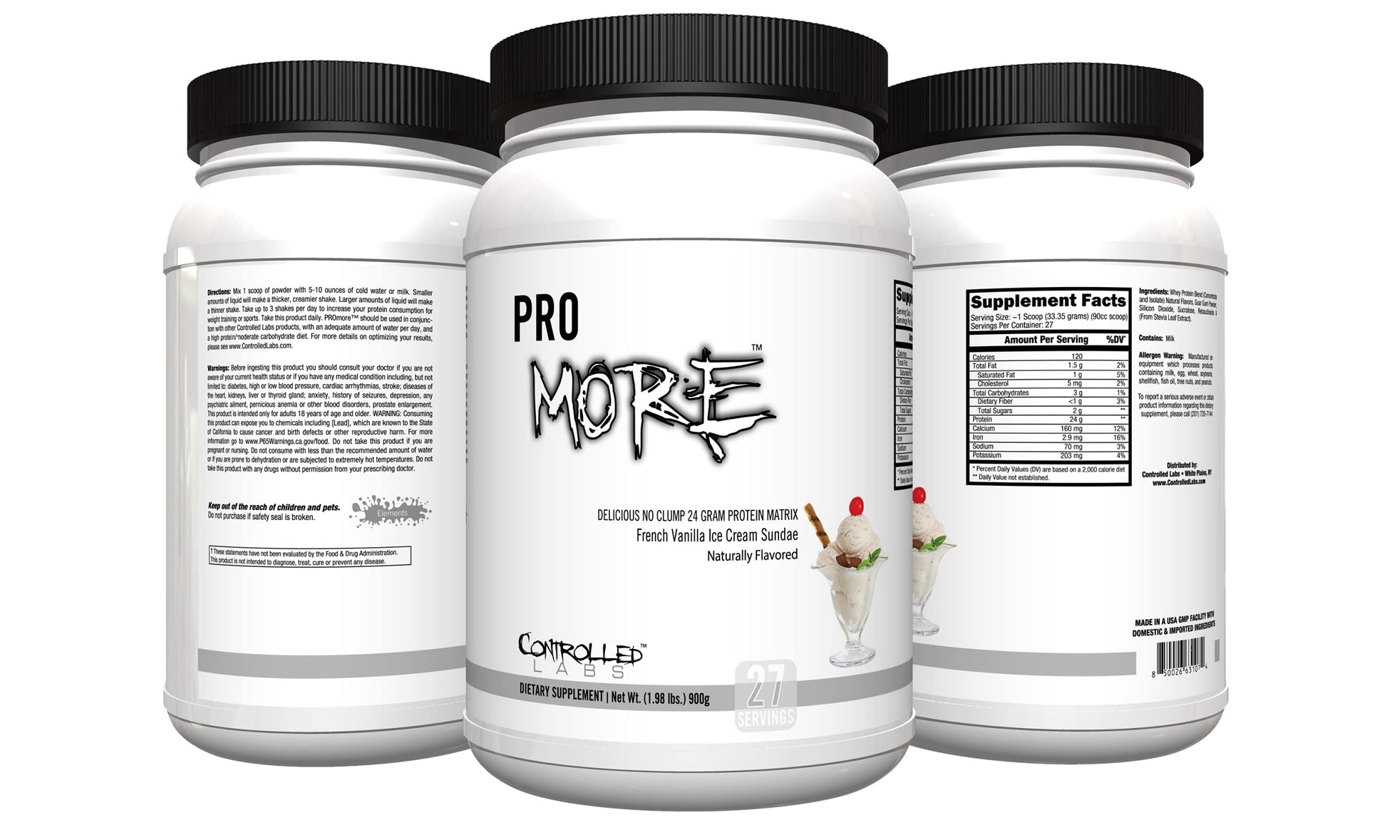 CONTROLLED LABS PROmore Protein Powder, 27 Servings