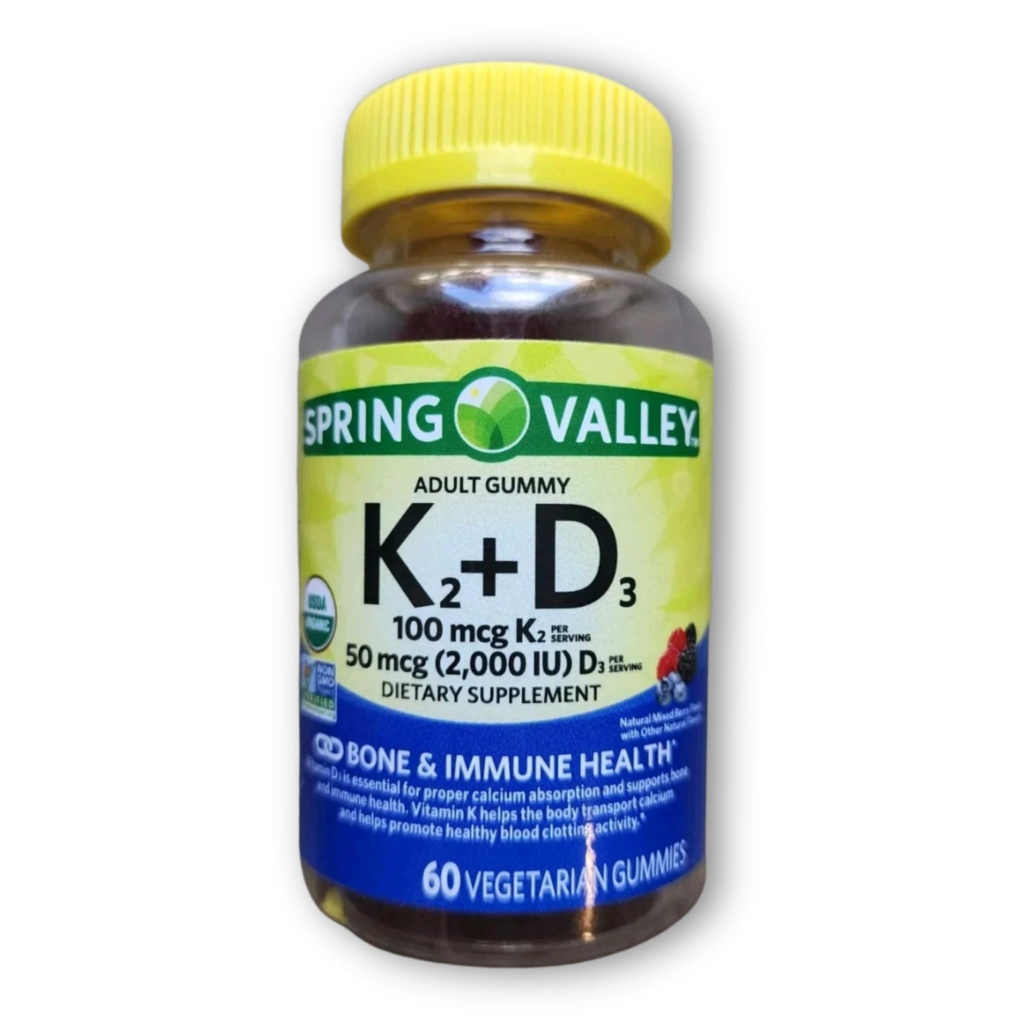 Fusion Shop Store Vitamin D3+K2 Gummies 60 Count