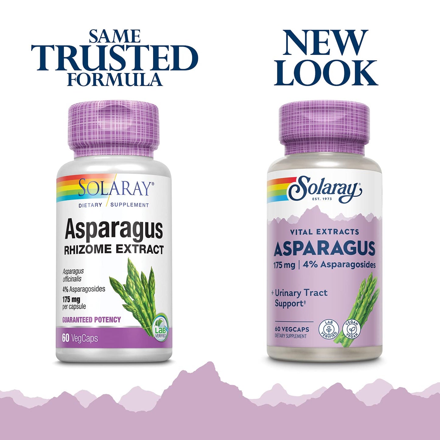 Solaray Asparagus 175 mg Supplement with Whole Root Capsules, 60 Count