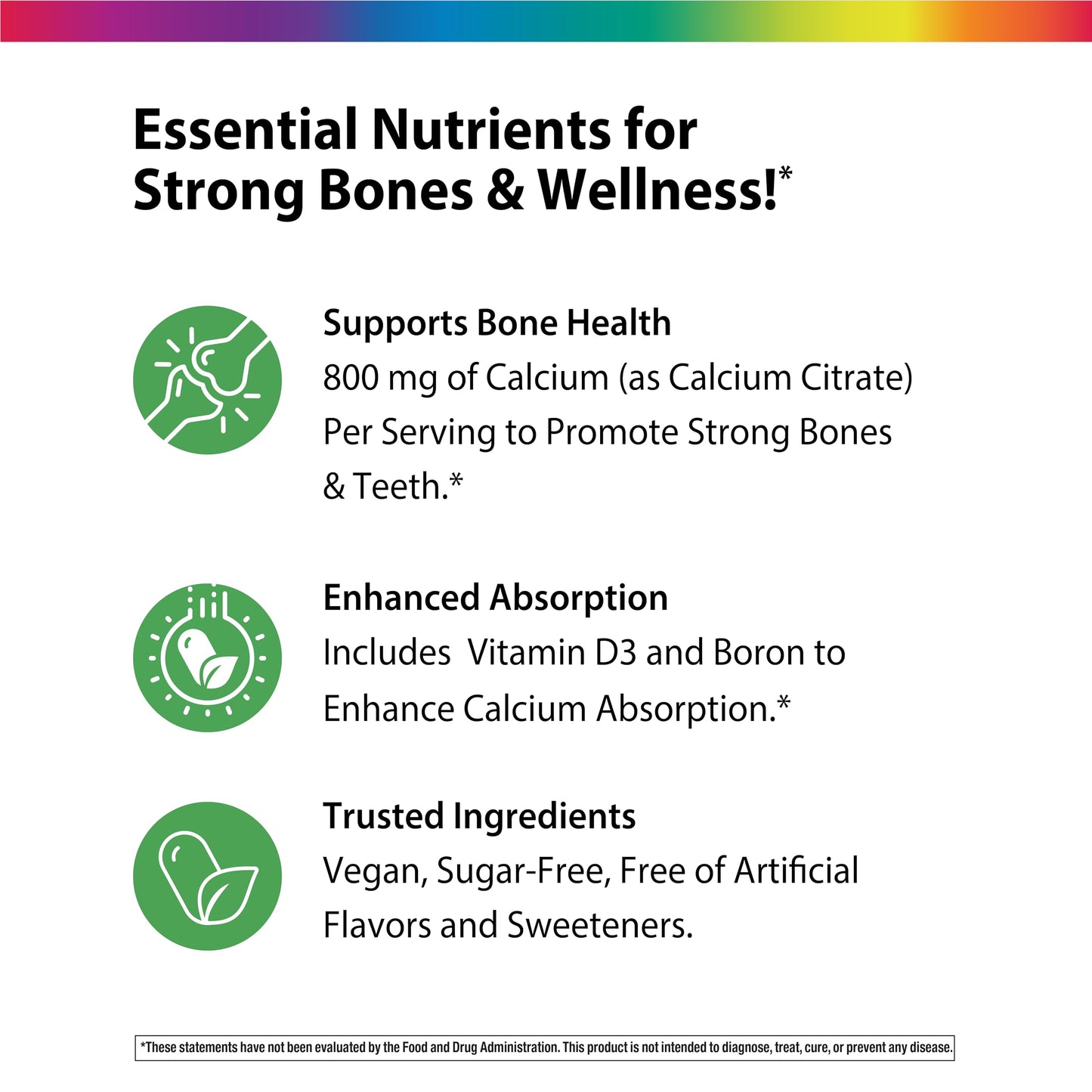 Rainbow Light Calcium Citrate Mini Tablets 120 Count