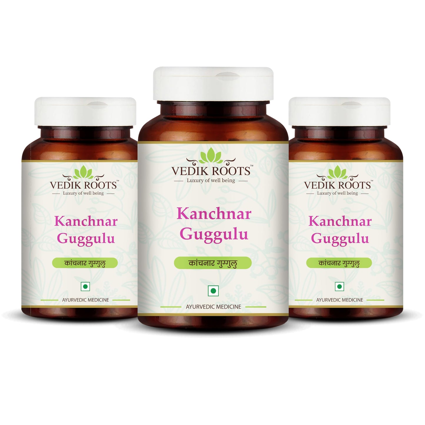 VEDIKROOTS Kanchnar Guggulu Capsule, 60 Tablets
