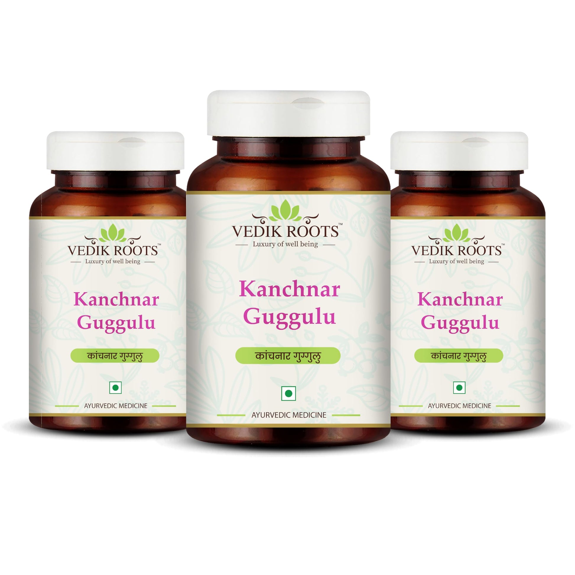 VEDIKROOTS Kanchnar Guggulu Capsule, 60 Tablets